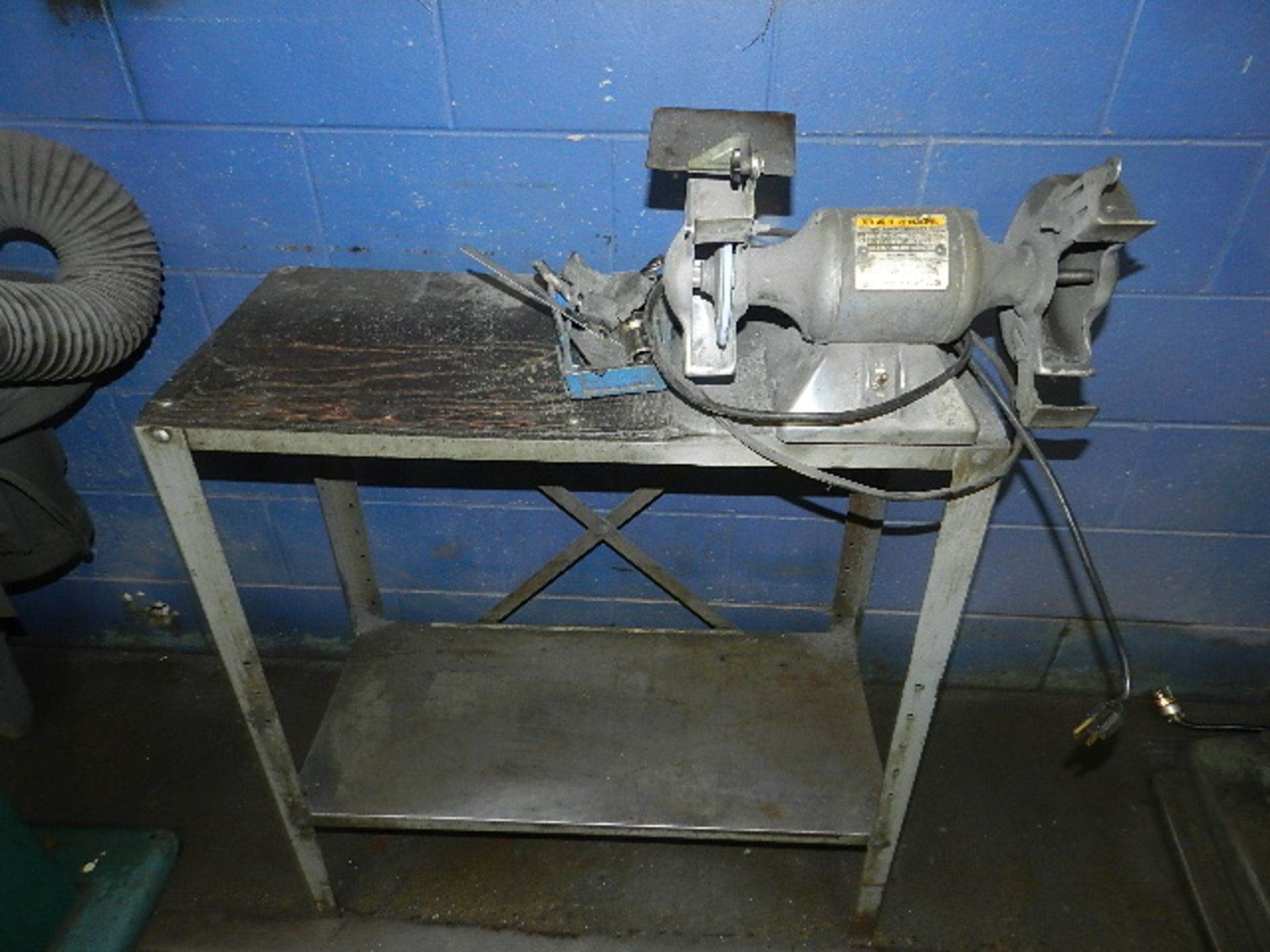 BALDOR GRINDER/BUFFER, 115 VOLT, 1/3 HP, INCLUDES SMALL STAND (A) - Image 3 of 3