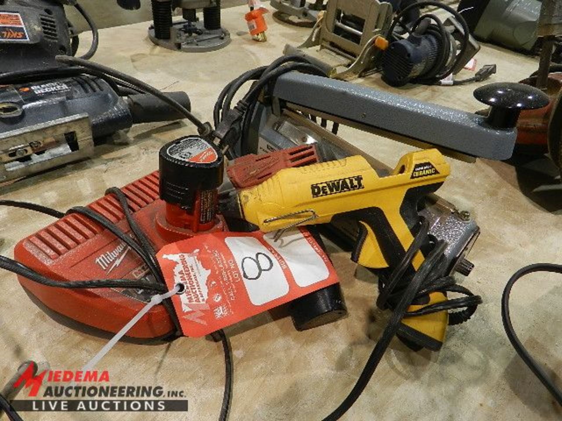 (1) MILWAUKEE 12 VOLT CORDLESS DRILL, (1) DEWALT HEAT GUN, (1) ULINE IMPULSE SEALER - Image 2 of 2