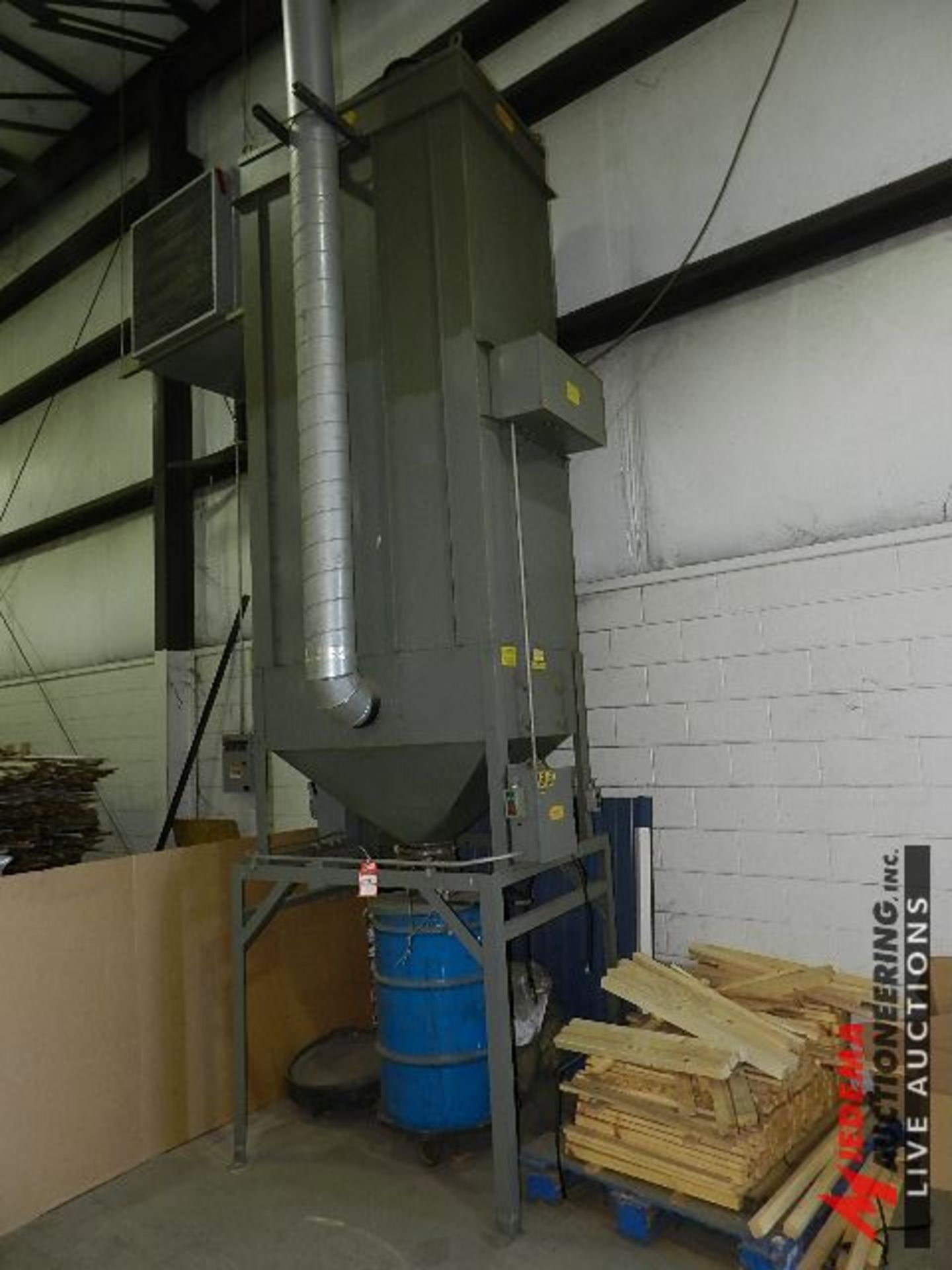 DUSTKOP FT40S51-A1-SP DUST COLLECTOR SYSTEM, S/N 8960 [BUYER RESPONSIBLE FOR REMOVAL. ALL LINE TO