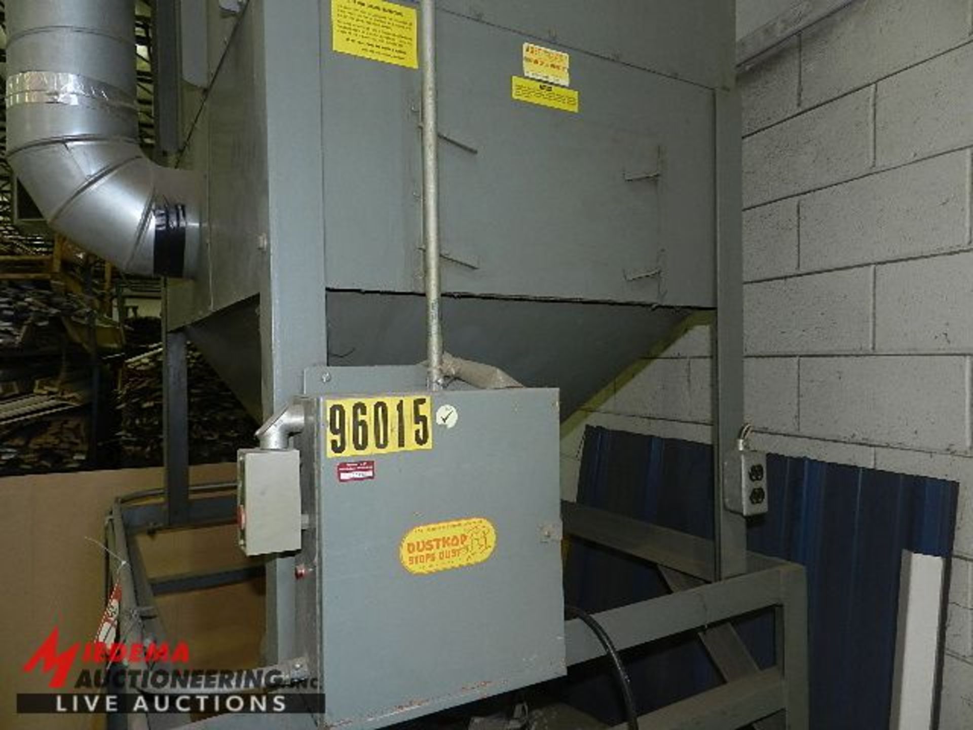 DUSTKOP FT40S51-A1-SP DUST COLLECTOR SYSTEM, S/N 8960 [BUYER RESPONSIBLE FOR REMOVAL. ALL LINE TO - Image 3 of 5