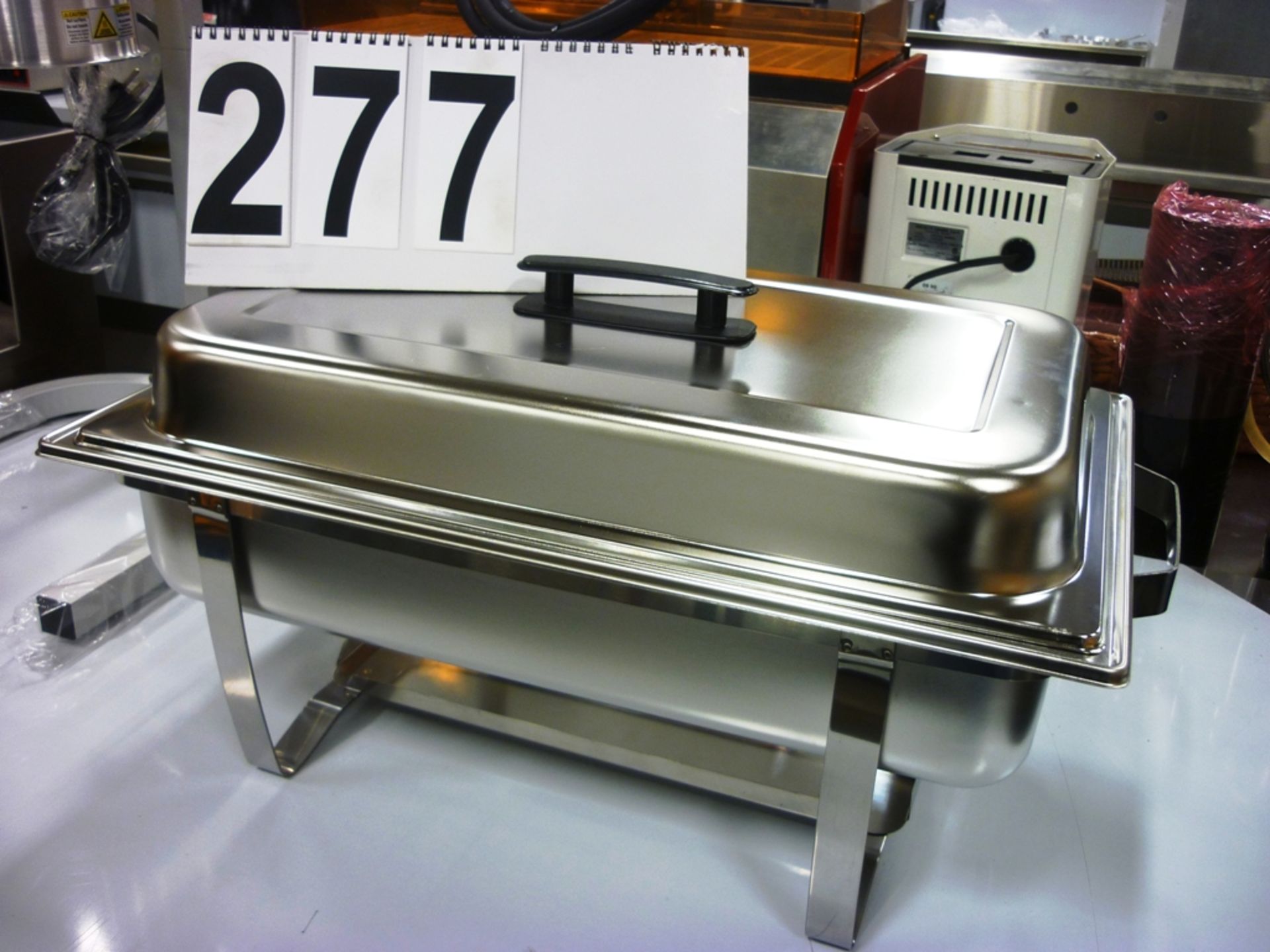 FOLDING SS CHAFING DISH W/ INSERTS & FUEL