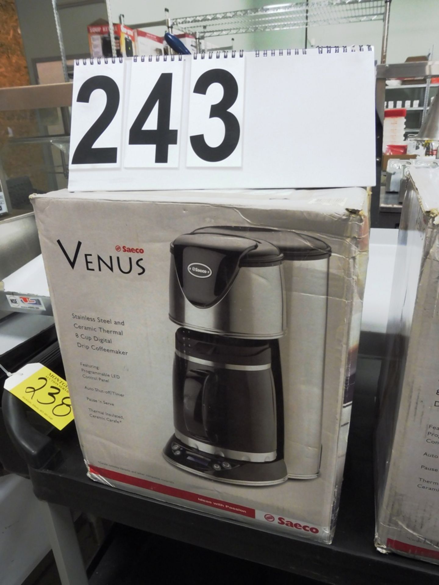 SAECO VENUS 8 CUP DIGITAL DRIP COFFEE MAKER