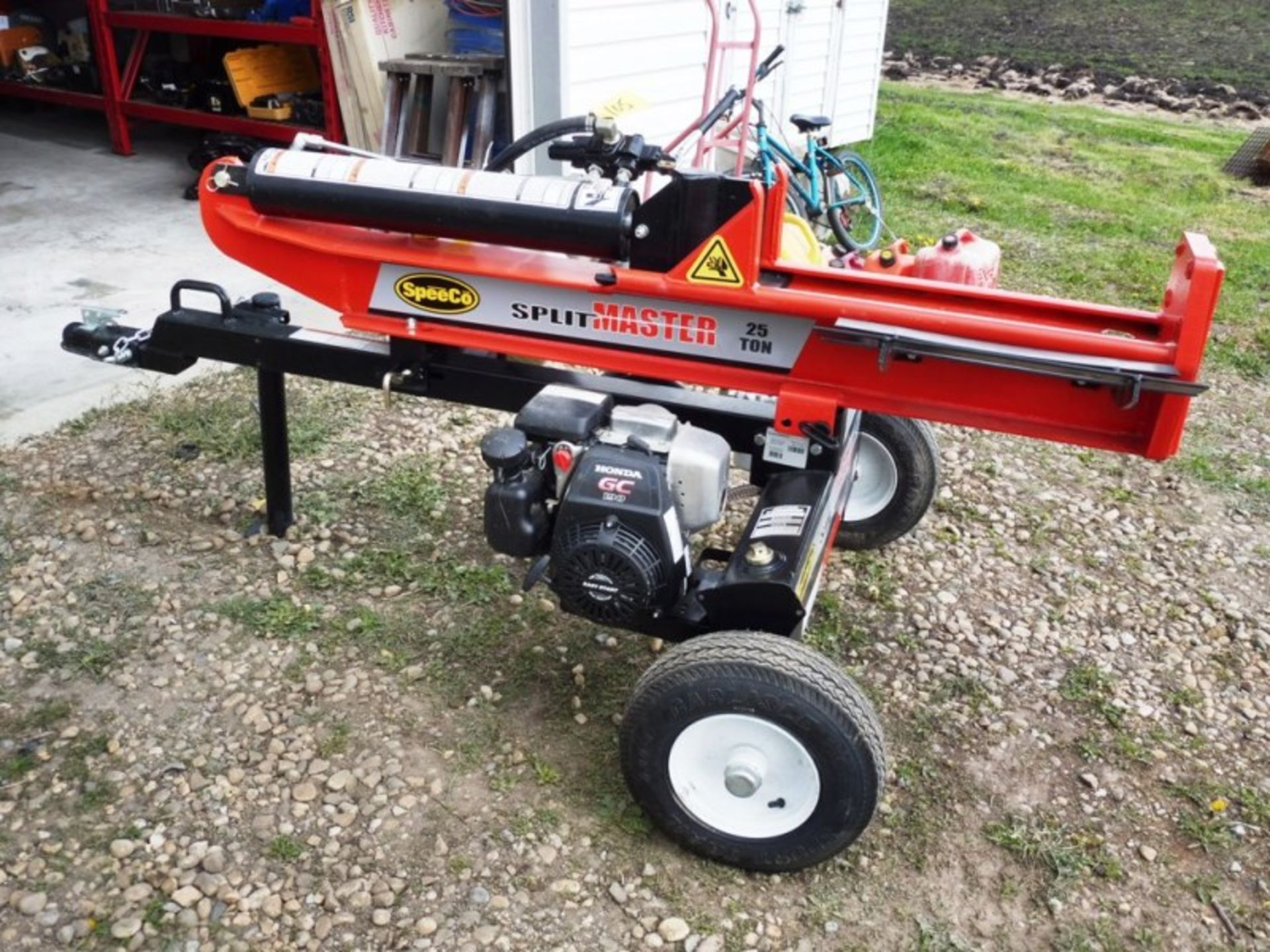 SPEEDCO SPLITMASTER 25T LOG SPLITTER W/ HONDA GC 190 ENGINE