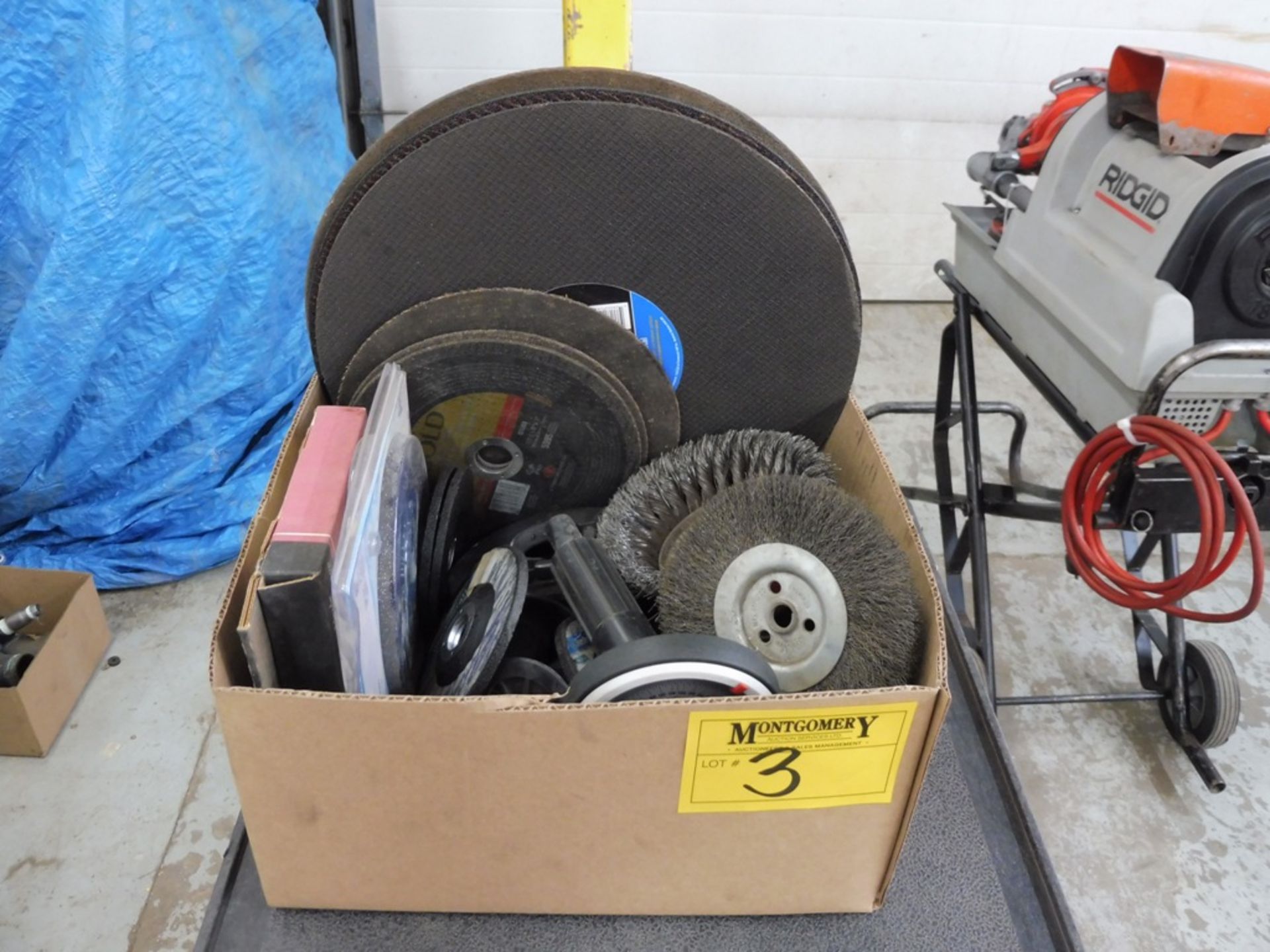 L/O CUTOFF DISCS,GRINDING DISCS, MISC. WELDING BRUSHES