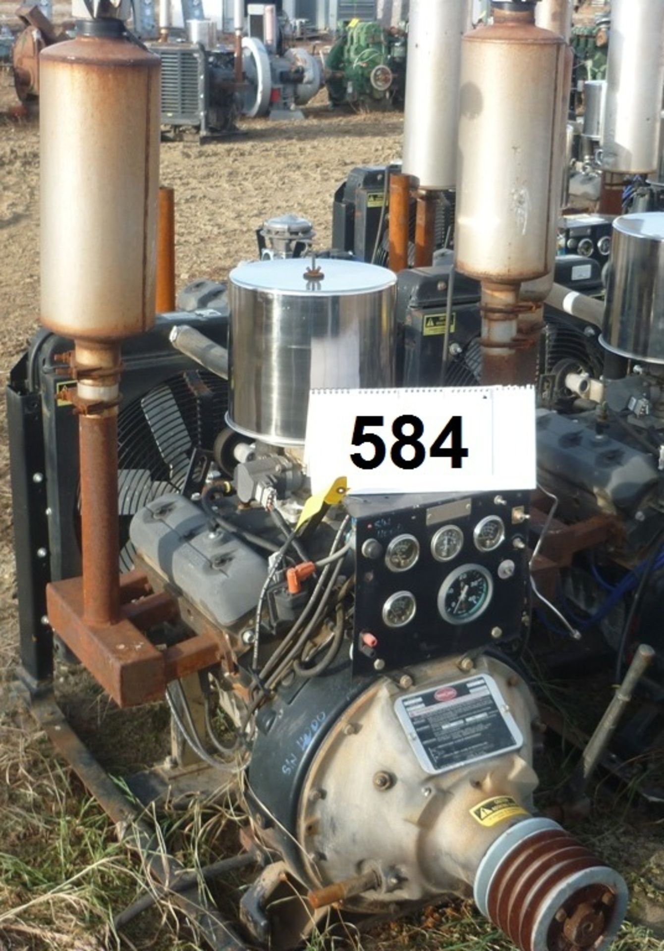 GM V6 VORTEC ENGINE W/ TWIN DISC & TRANSMISSION S/N 2037148