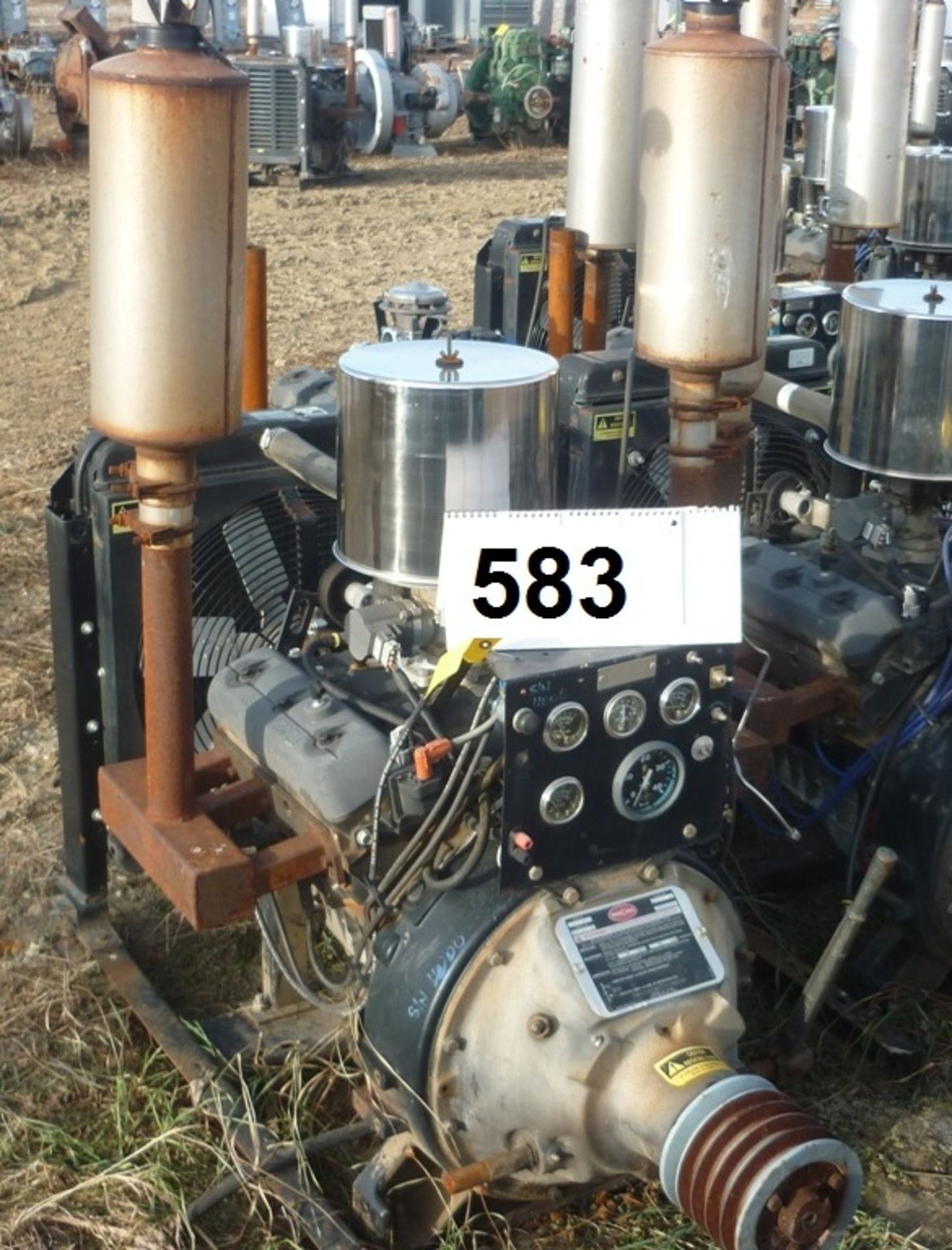 GM V6 VORTEC ENGINE W/ TWIN DISC & TRANSMISSION S/N 2046426
