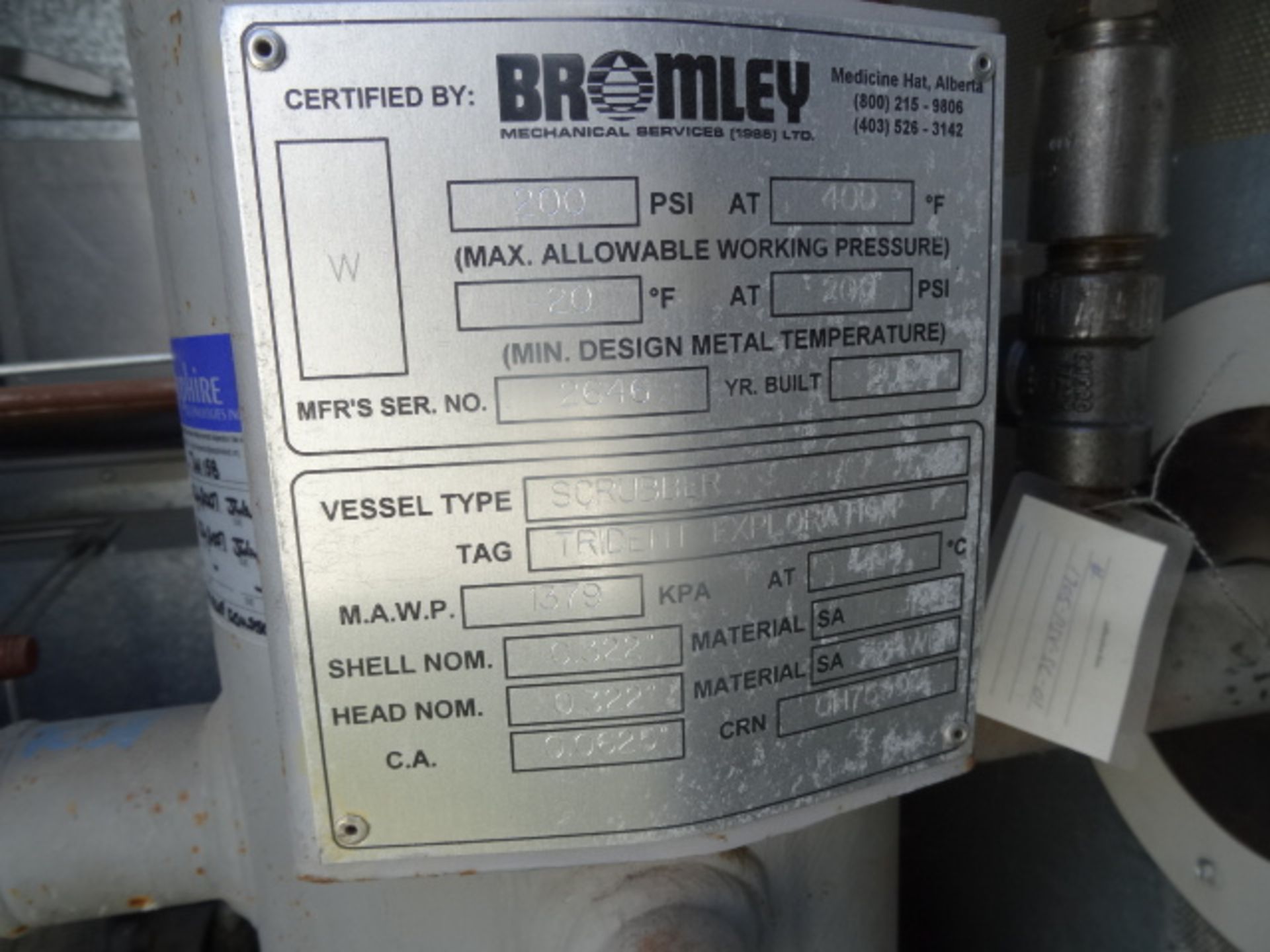 Nissan Whisper 30 Casing Gas Compressor, Unknown hrs, Bromley 1379 MAWP Scrubber, 2006 Eagle Pump - Image 4 of 12