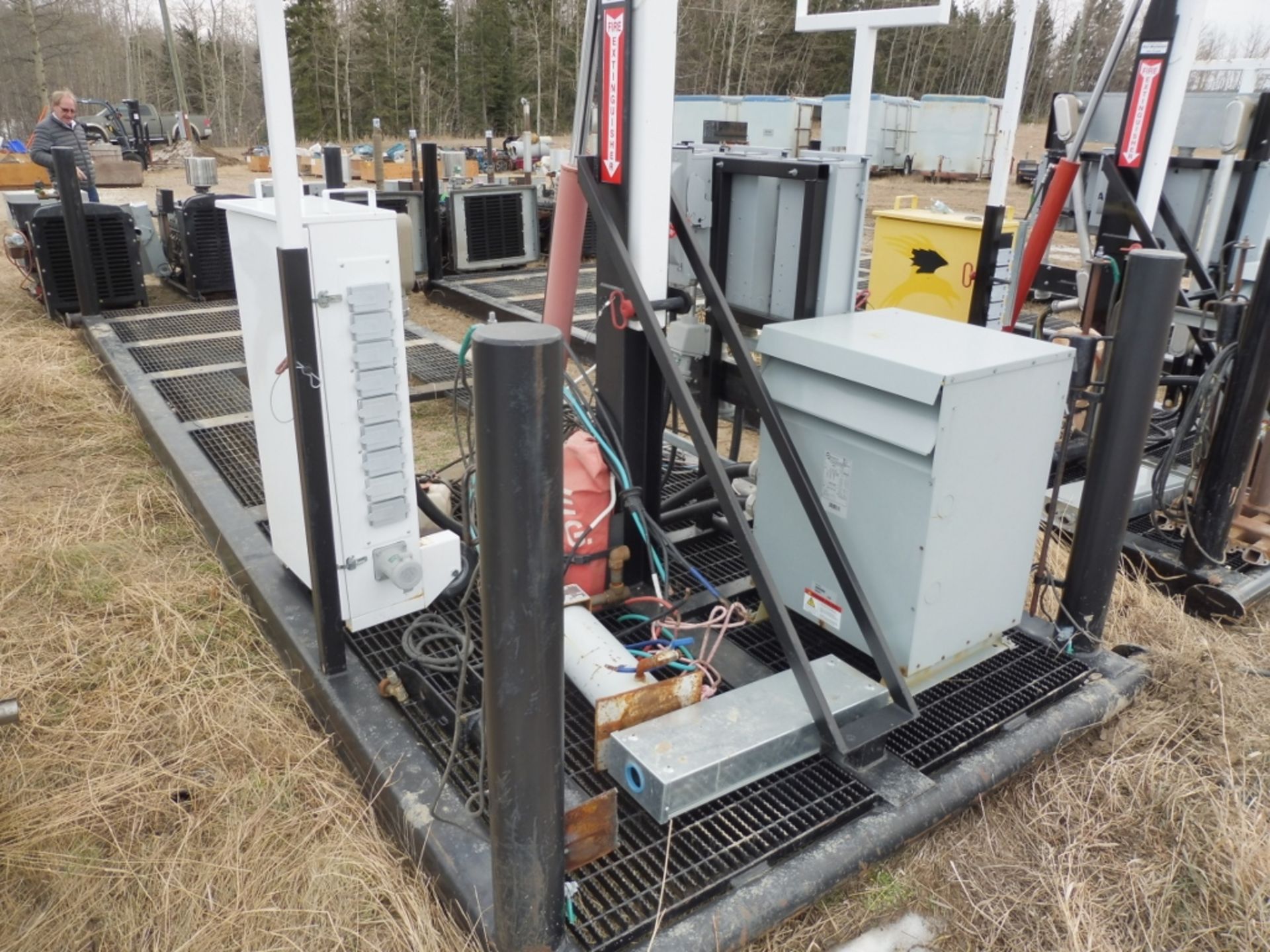 Light Tower - Skid Mount, Marathon 125 KW AC Generator, HPS 75 KW 3 Phase Transformer, Switch - Image 4 of 4