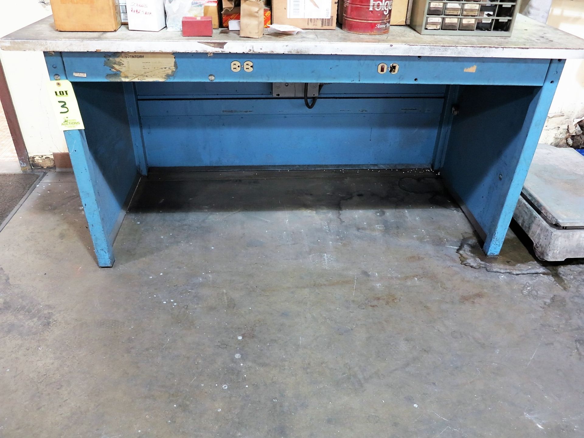 36"X72" TABLE, ELECTRICAL OUTLETS