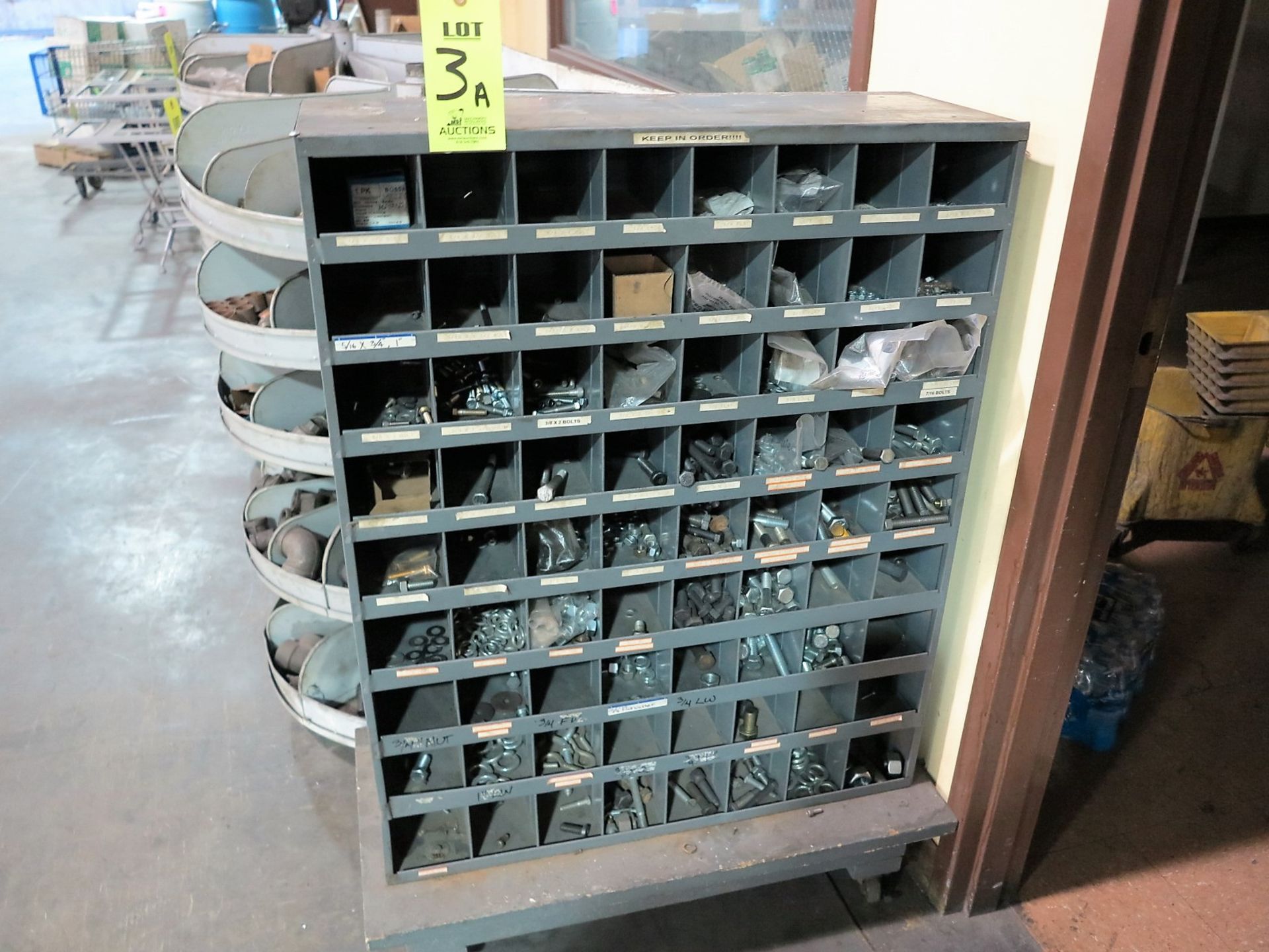 72 BIN PARTS CABINET