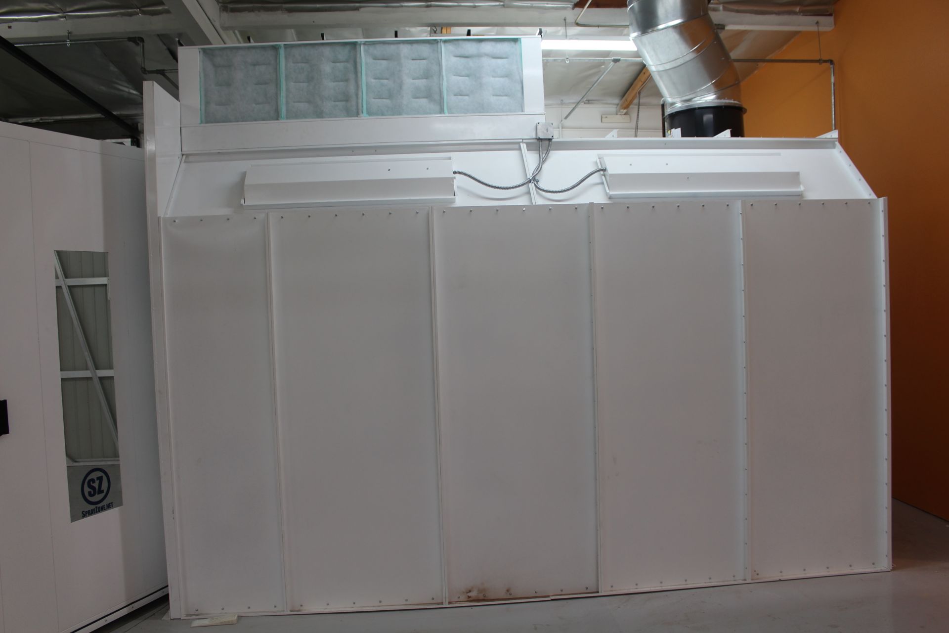 SPRAY ZONE PAINT SPRAY BOOTH, BRAND NEW, 169" LONG X 143" WIDE INSIDE DIMENSION - Image 10 of 15