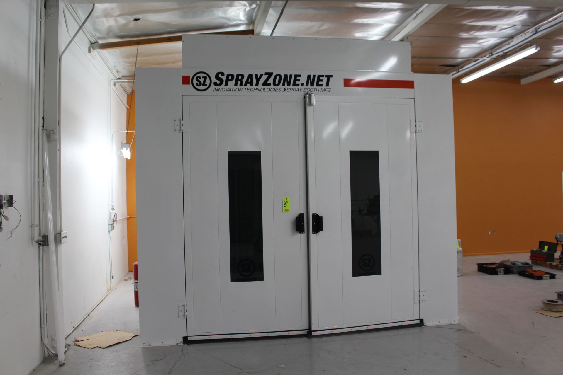 SPRAY ZONE PAINT SPRAY BOOTH, BRAND NEW, 169" LONG X 143" WIDE INSIDE DIMENSION - Image 3 of 15