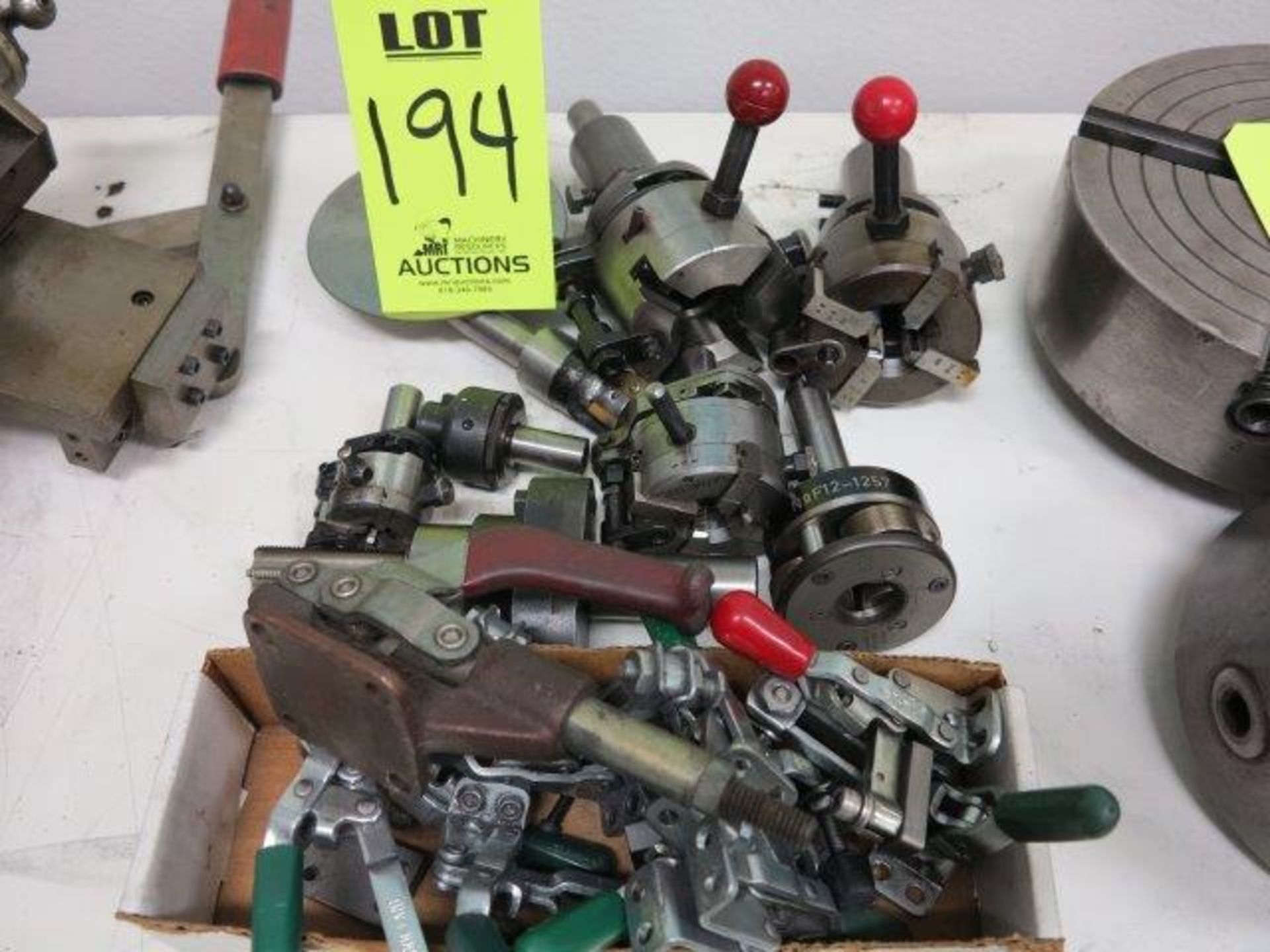 LOT OF THREADING TAPPERS AND TOOL HOLDERS, HOLD DOWN CLAMPS - Image 3 of 3