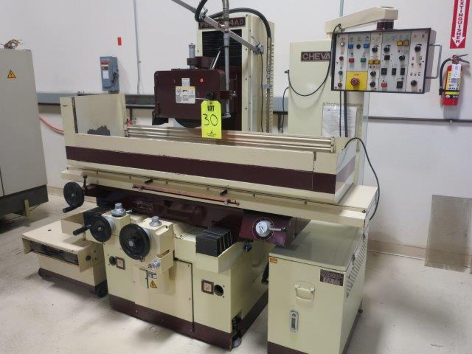 CHEVALIER FSG-1224AD SURFACE GRINDER, 12” X 24” MAG CHUCK, AUTOMATIC DOWN FEED, S/N F1841B3003 - Image 3 of 7