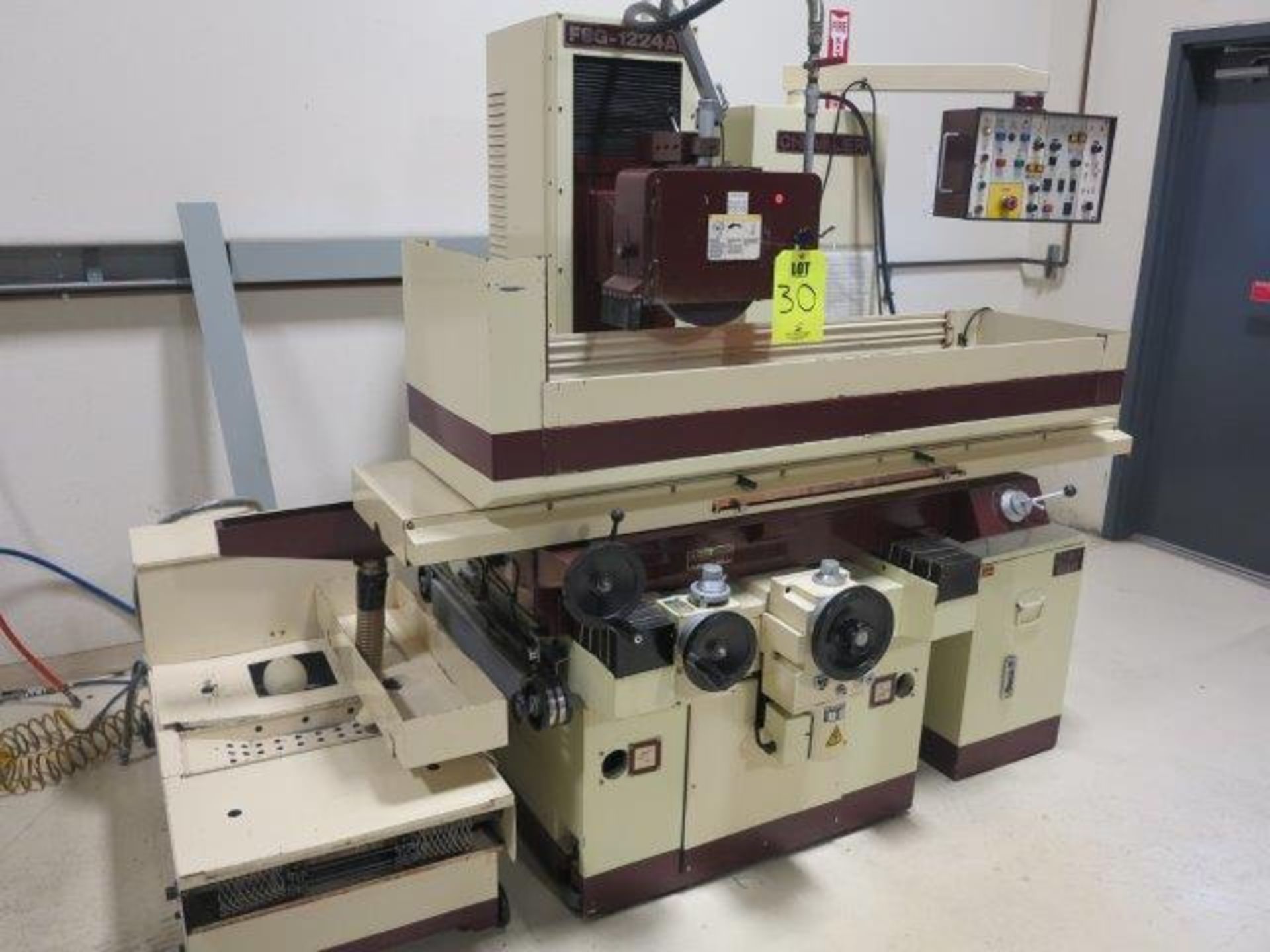 CHEVALIER FSG-1224AD SURFACE GRINDER, 12” X 24” MAG CHUCK, AUTOMATIC DOWN FEED, S/N F1841B3003 - Image 2 of 7