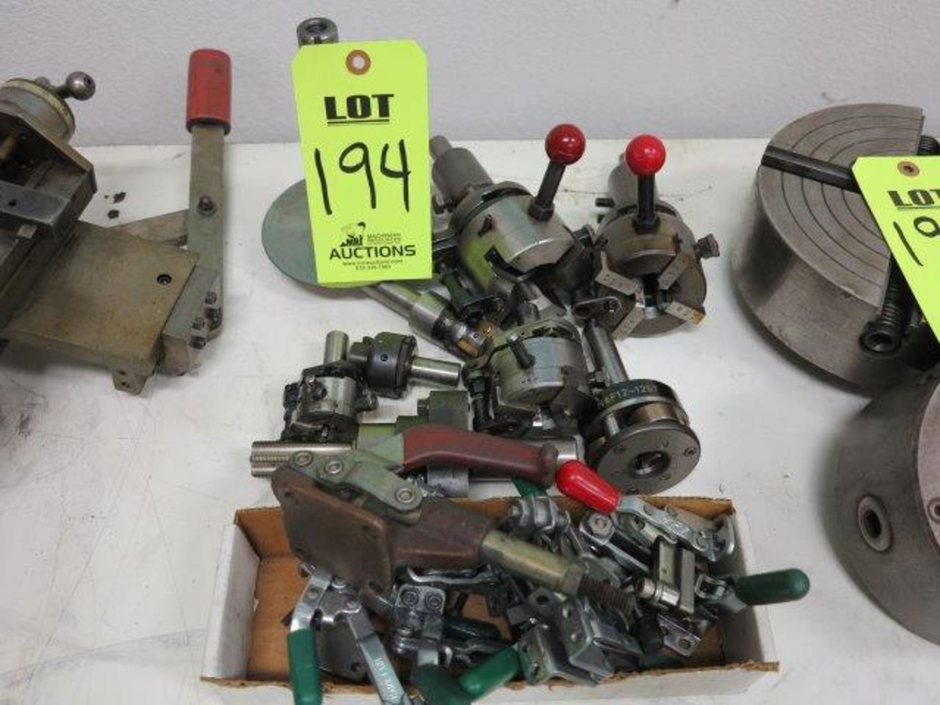 LOT OF THREADING TAPPERS AND TOOL HOLDERS, HOLD DOWN CLAMPS - Image 2 of 3