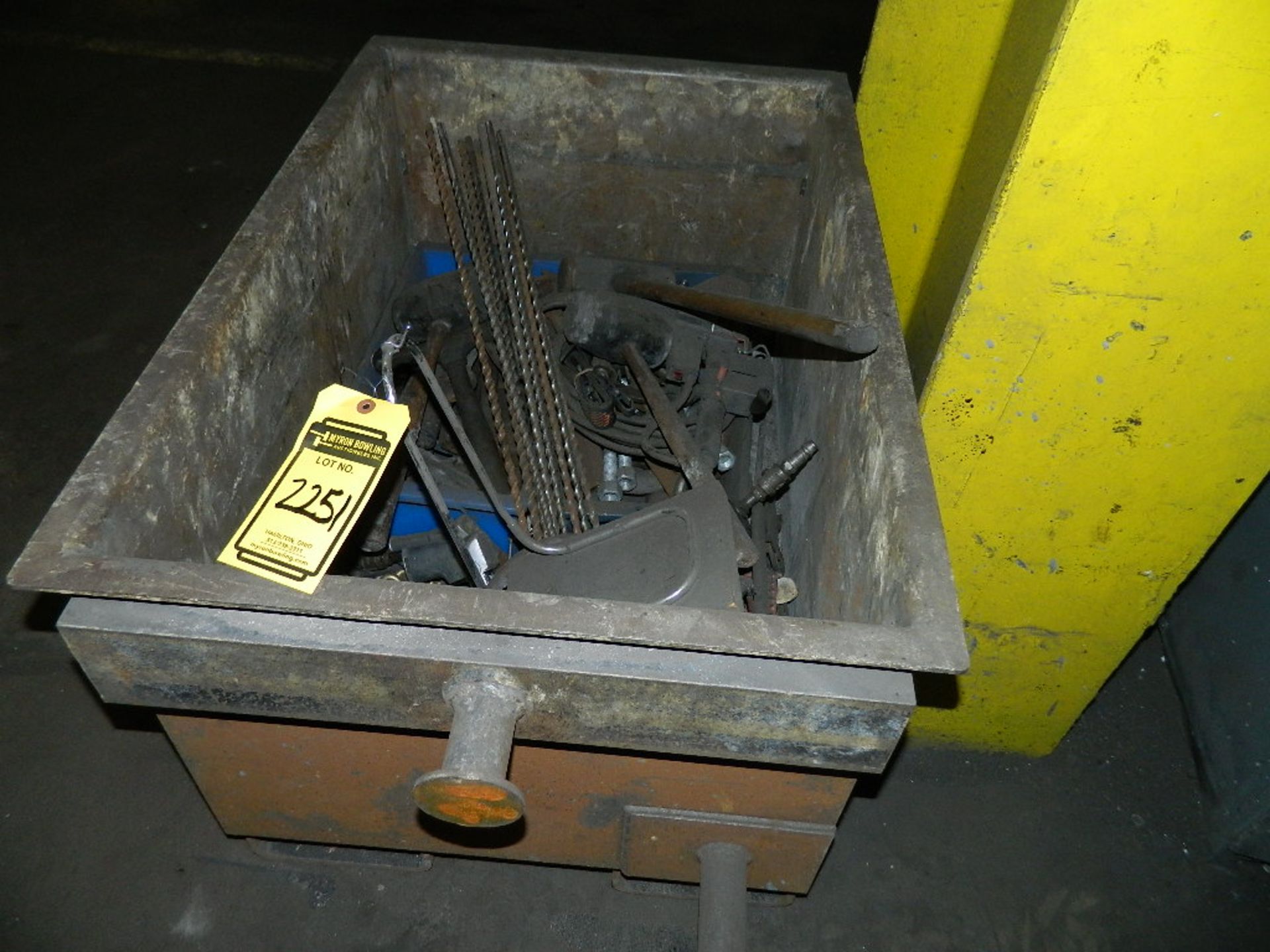 METAL TUB WITH DRILLS & TOOLS