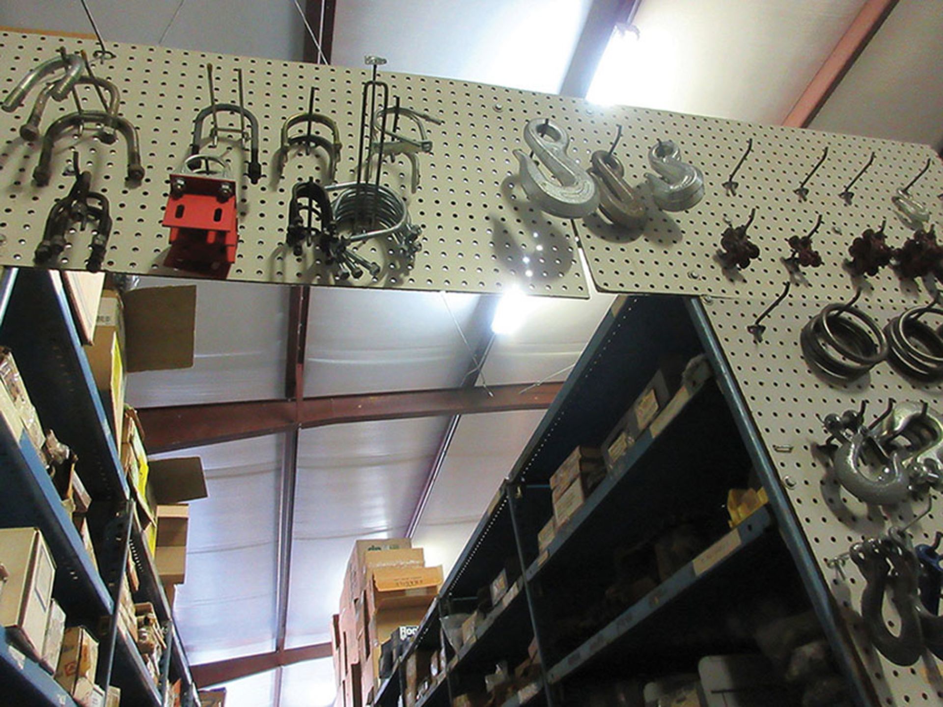 ASSORTMENT OF SIGNS, HOOKS, U-BOLTS AND OTHER HARDWARE ***ALL ITEMS WILL BE LOADED ONTO THE - Image 3 of 6