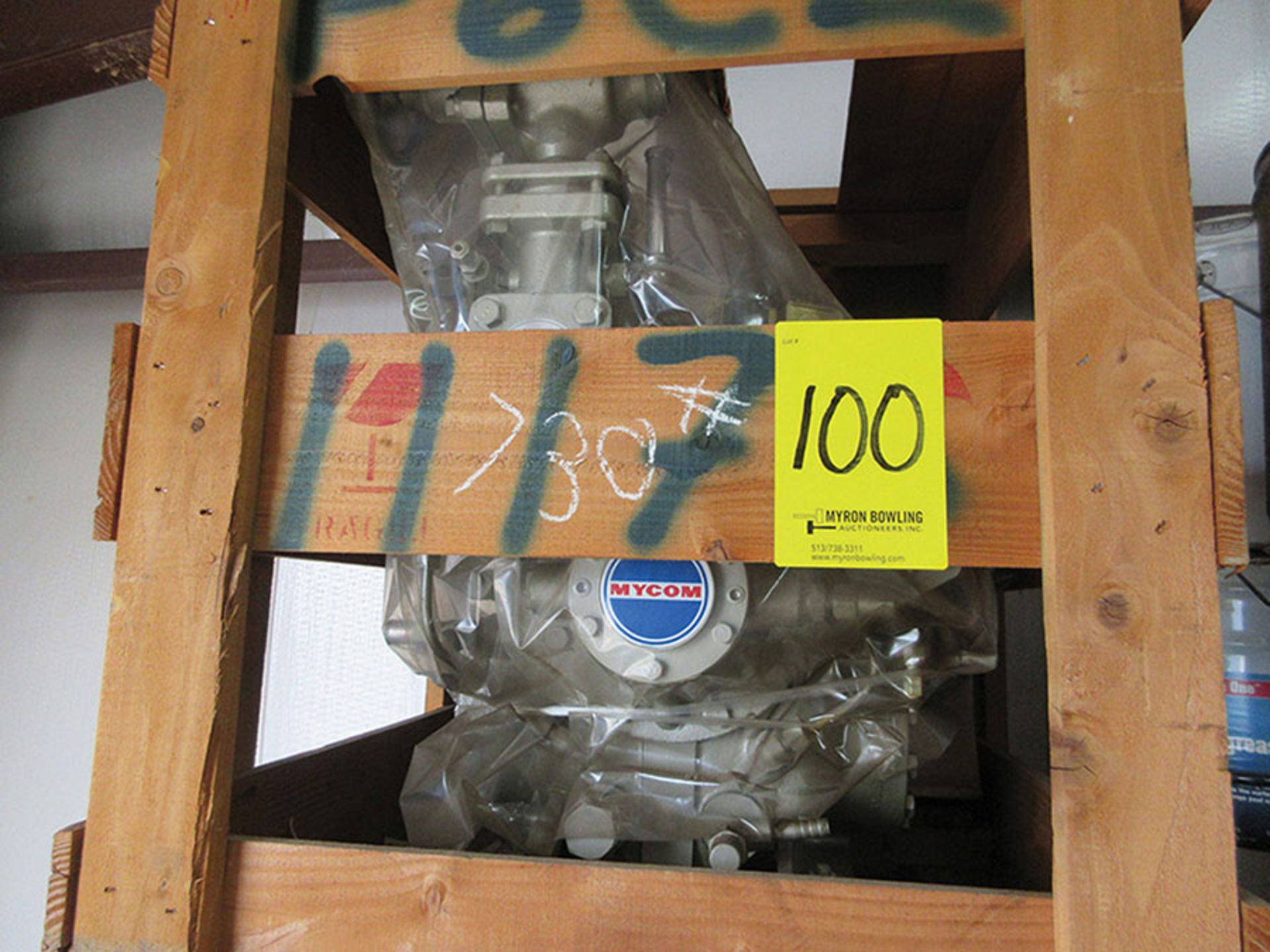 MYCOM RECIPROCATING COMPRESSOR, MODEL F6C2, S/N 11176 (NEW IN CRATE) ***ALL ITEMS WILL BE LOADED - Image 3 of 3