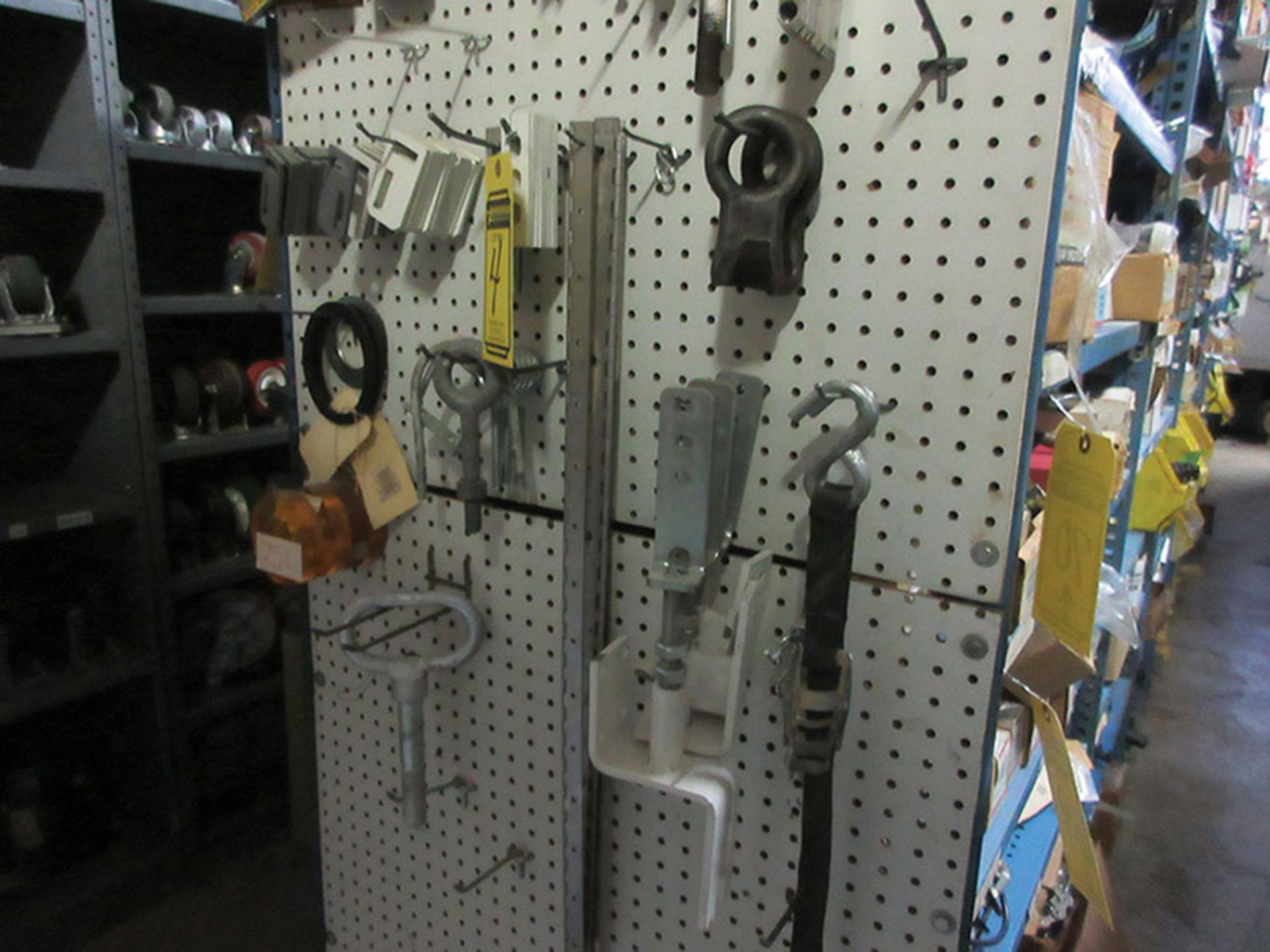 ASSORTMENT OF SIGNS, HOOKS, U-BOLTS AND OTHER HARDWARE ***ALL ITEMS WILL BE LOADED ONTO THE - Image 2 of 6