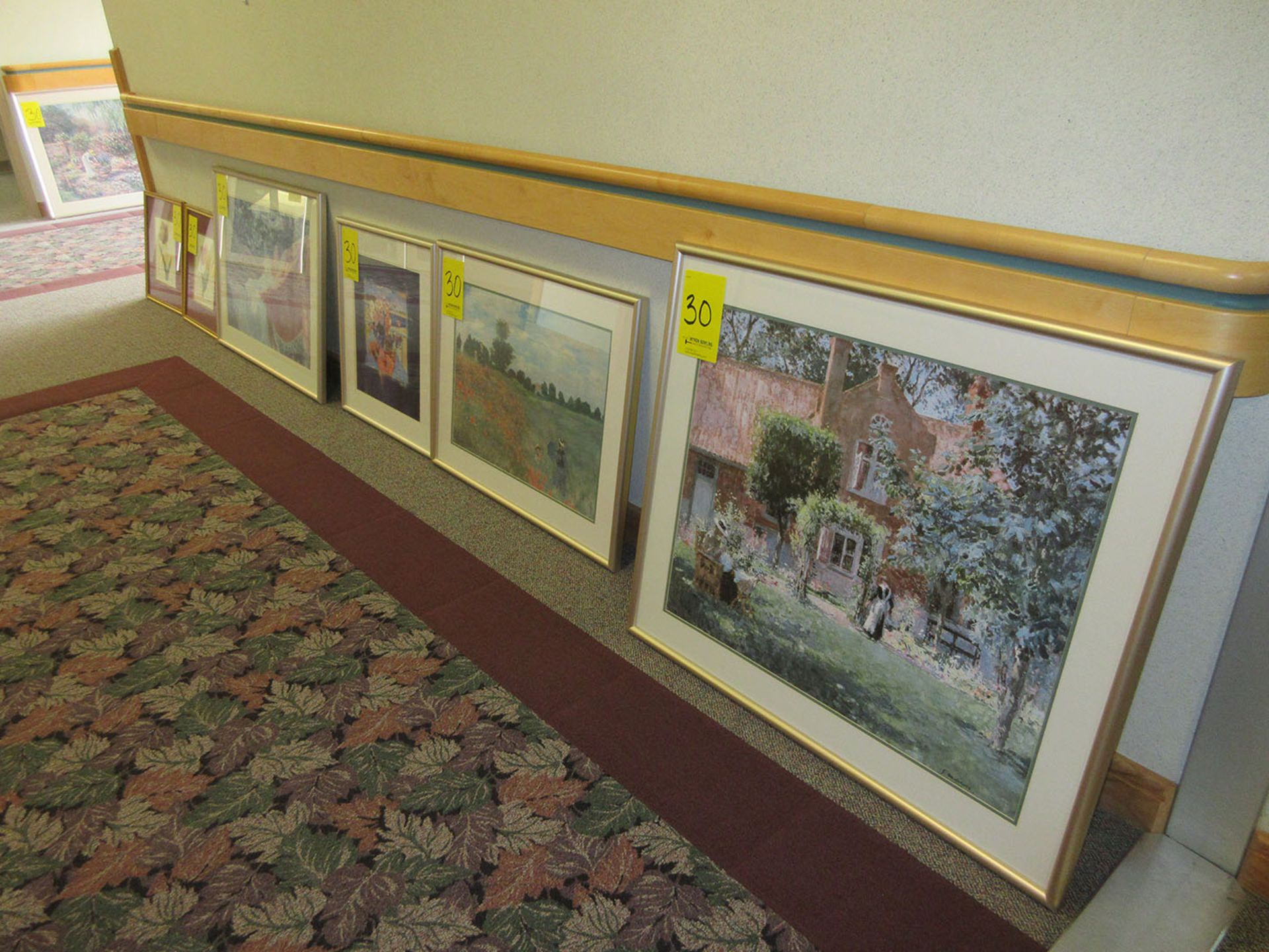 LARGE ASSORTMENT OF FRAMED PICTURES & MIRRORS