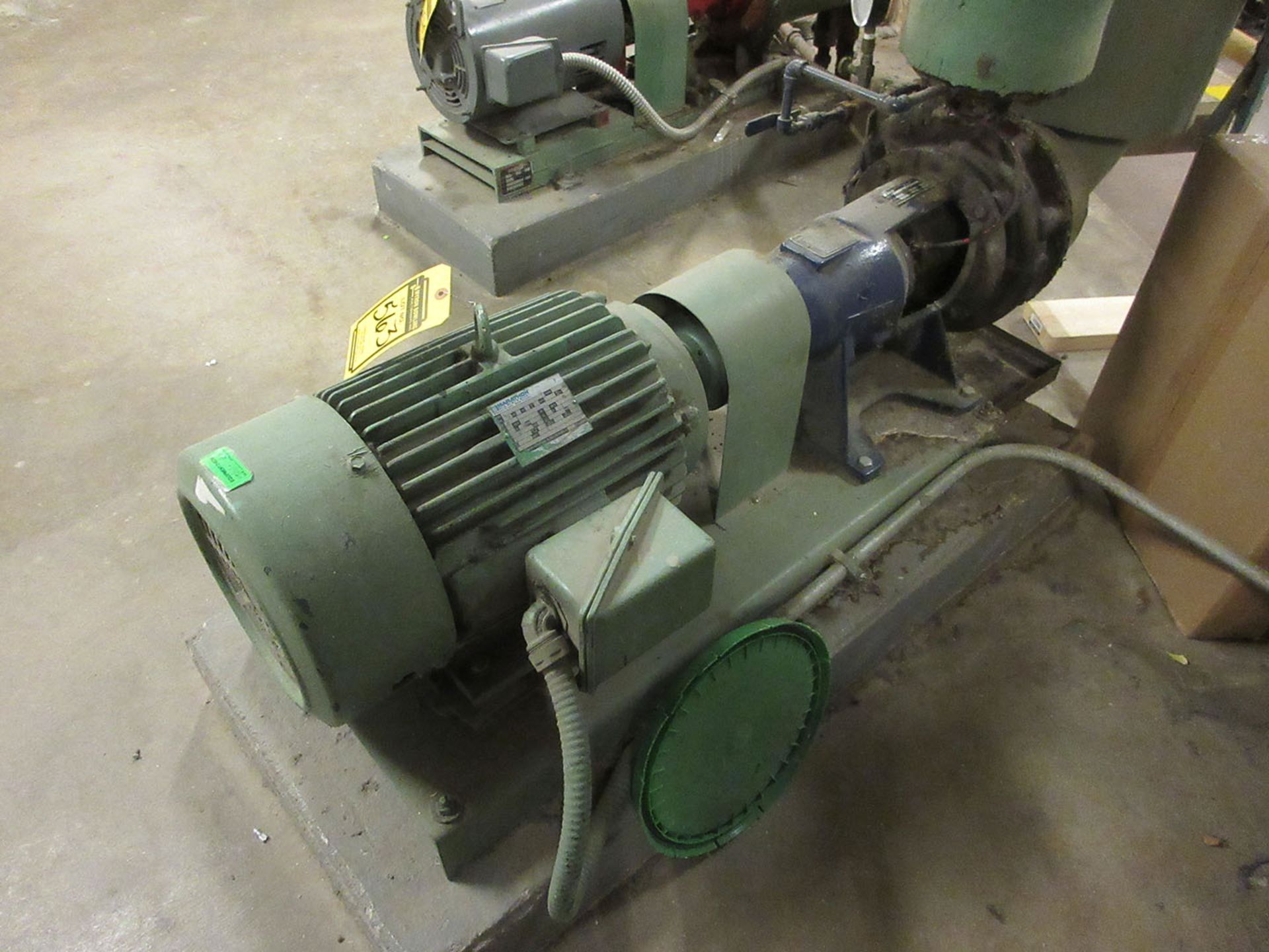 MARATHON 20-HP MOTOR WITH TACO 450 GPM PUMP; MODEL BB4D109.9 C5B2JL0 (DISCONNECT FIRST JOINT - NO