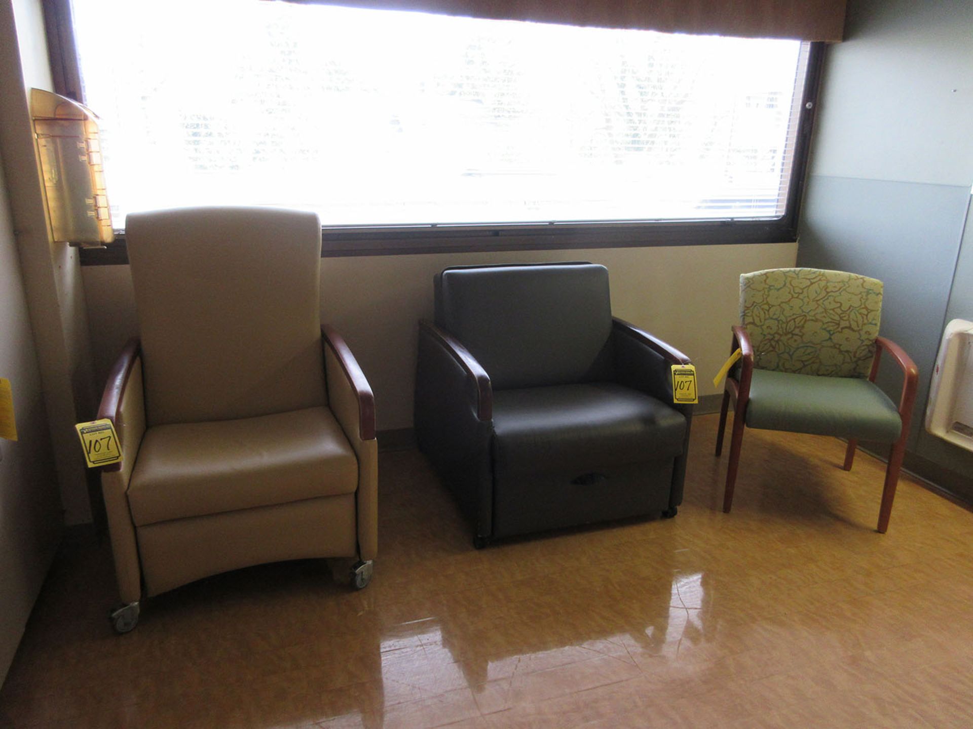 PATIENT CHAIR, LOBBY CHAIR, AND CONVERTIBLE CHAIR/BED