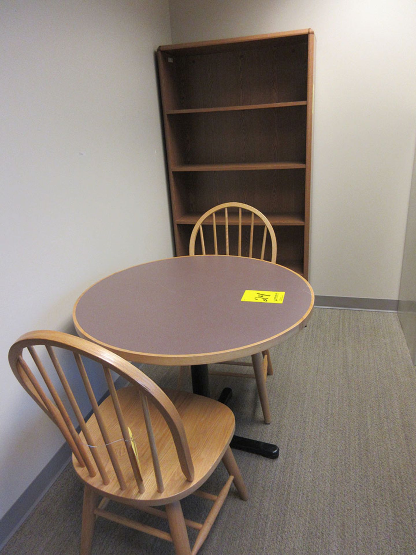 CONTENTS OF ROOM; TABLE, (2) CHAIRS, (2) FILE CABINETS, CORNER DESK, BOOKSHELF, AND (2) ACCENT - Image 2 of 2
