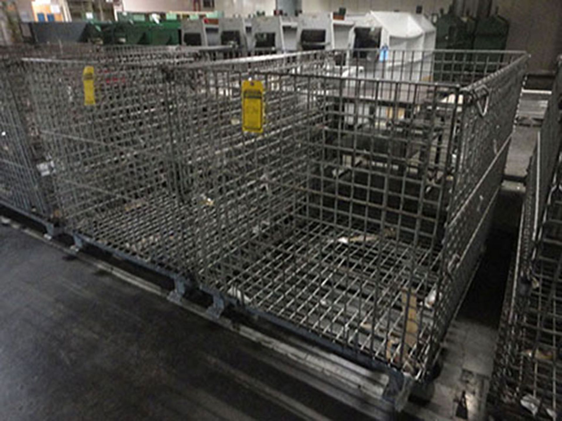 40'' X 48'' X 36'' DEEP PORTABLE / STACKABLE / COLLAPSIBLE WIRE BASKETS (X4) - Image 2 of 2