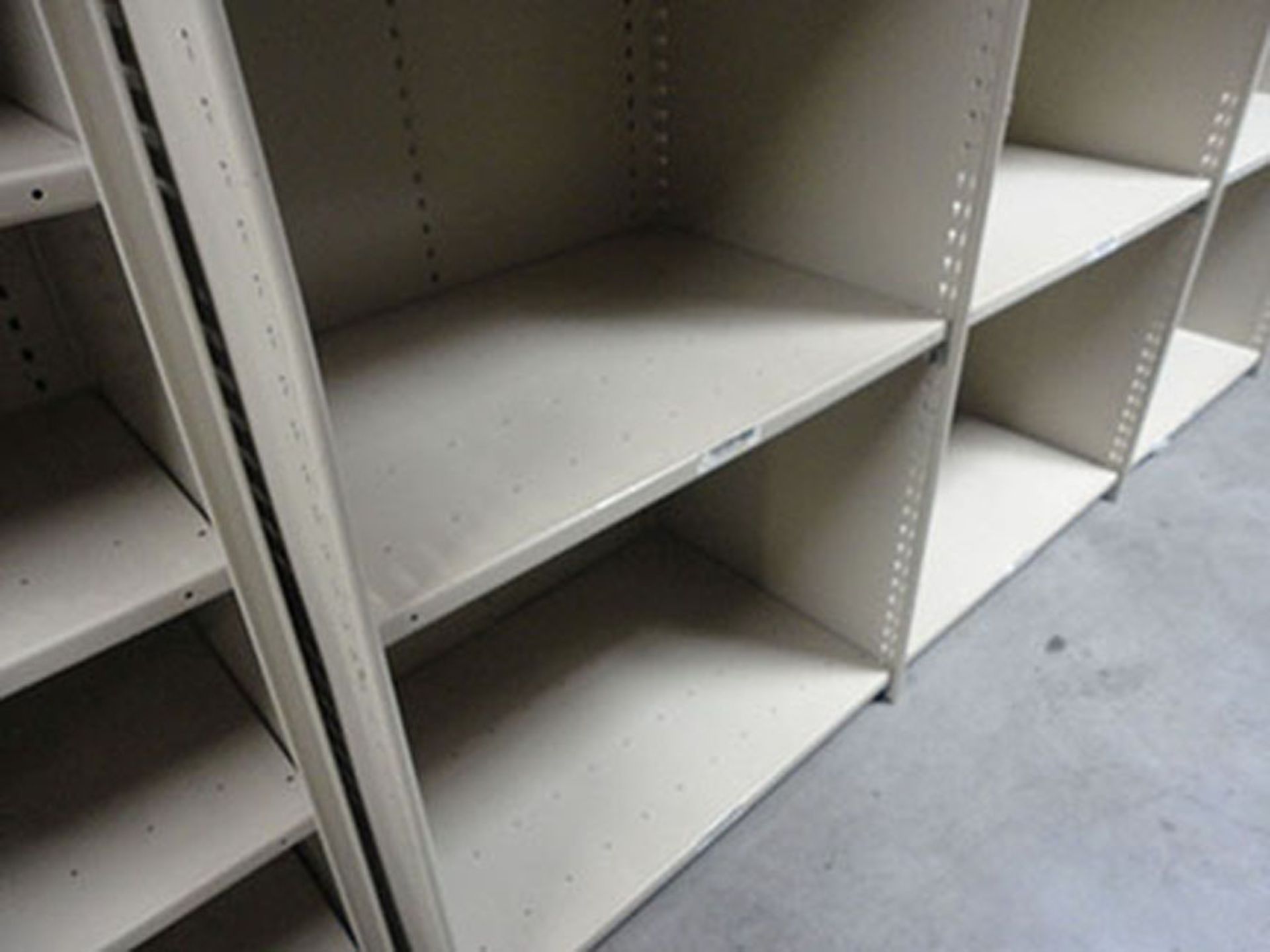 (29) SECTIONS 18''-24'' X 36'' X 84'' HIGH LYON CLIP STYLE STEEL SHELVING - Image 4 of 4