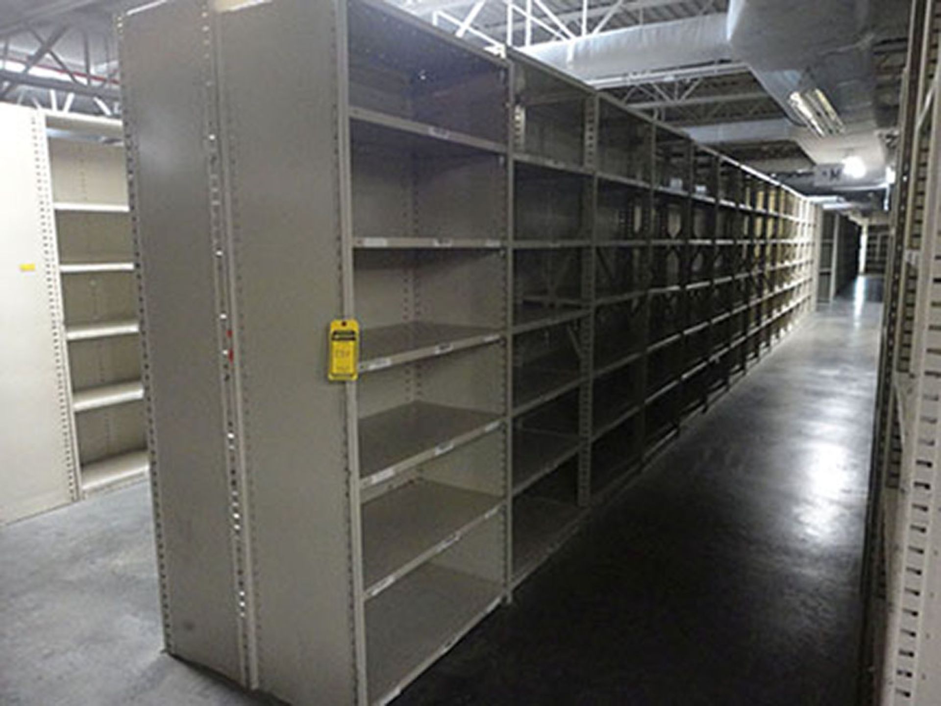 (29) SECTIONS 18'' X 36'' X 84'' HIGH HALLOWELL CLIP STYLE STEEL SHELVING - Image 4 of 4