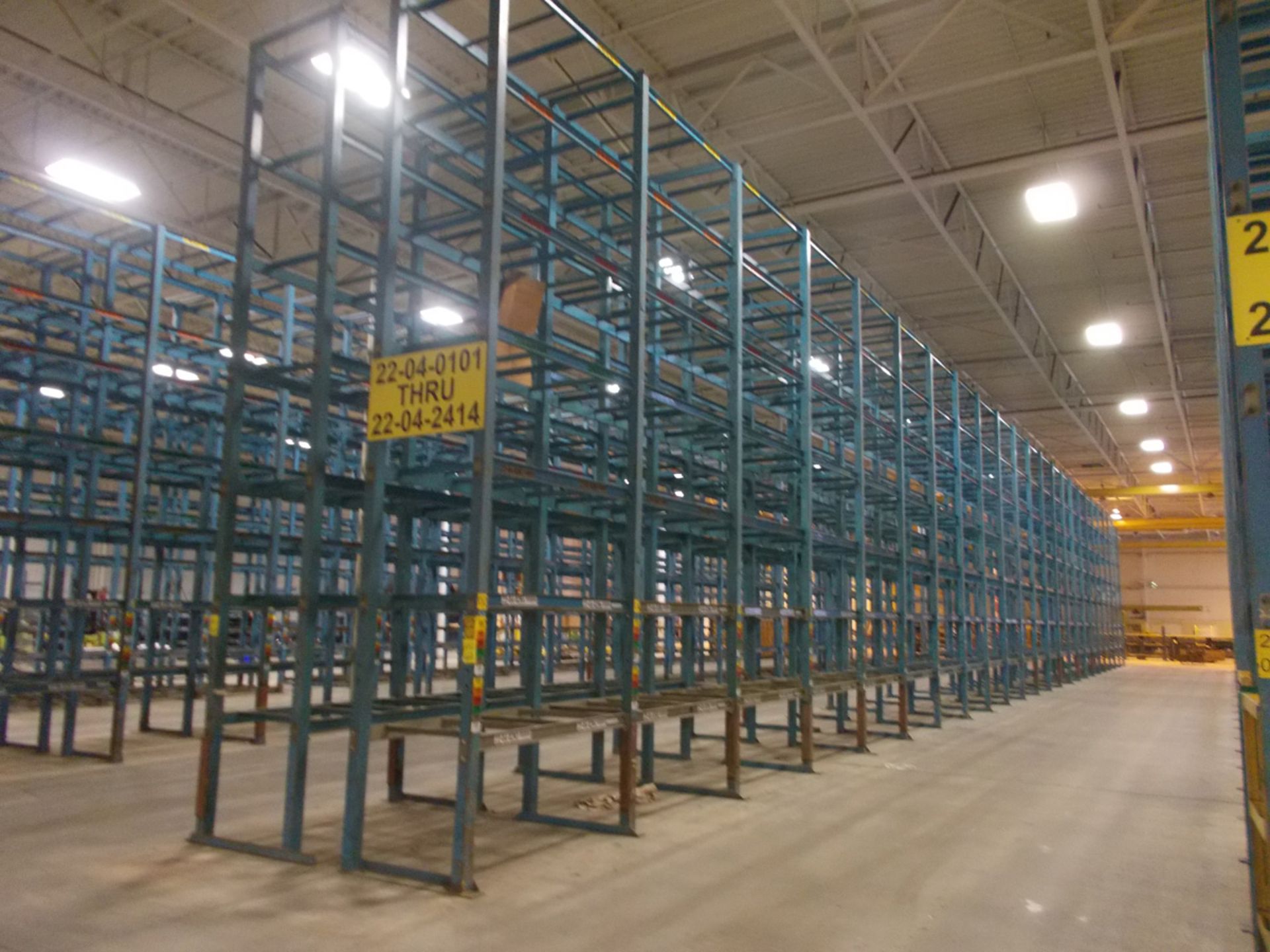 (23) SECTIONS OF PALLET RACK; 40'' X 76'' X APPROX. 20'