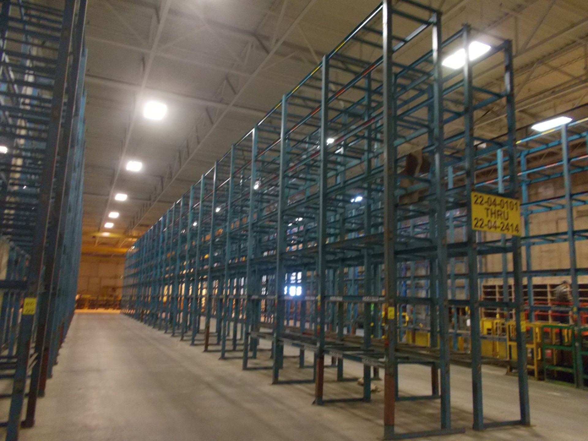 (23) SECTIONS OF PALLET RACK; 40'' X 76'' X APPROX. 20'