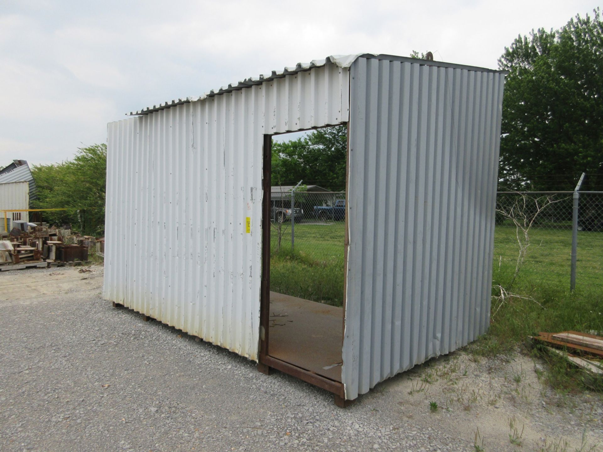 10' X 14' PORTABLE 3-SIDED SHED