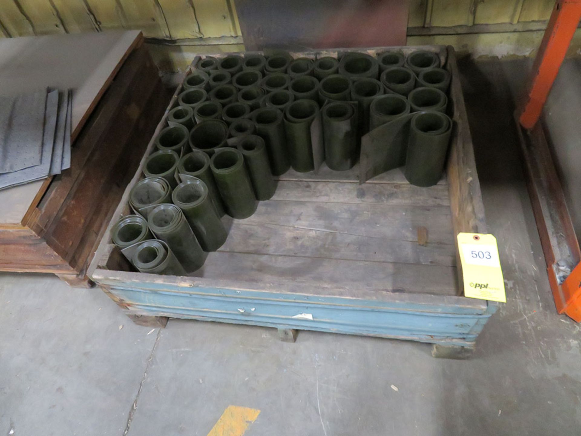 LOT: WELDING CURTAIN PARTS IN (3) CRATES