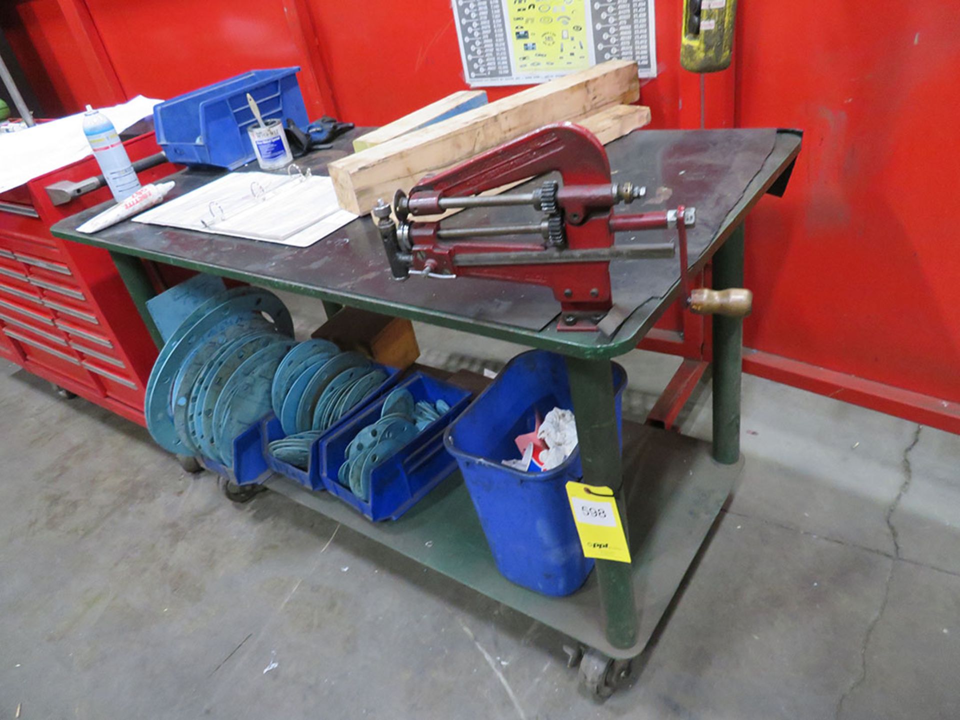 30 IN. X 60 IN. STEEL TABLE WITH GASKET CUTTER