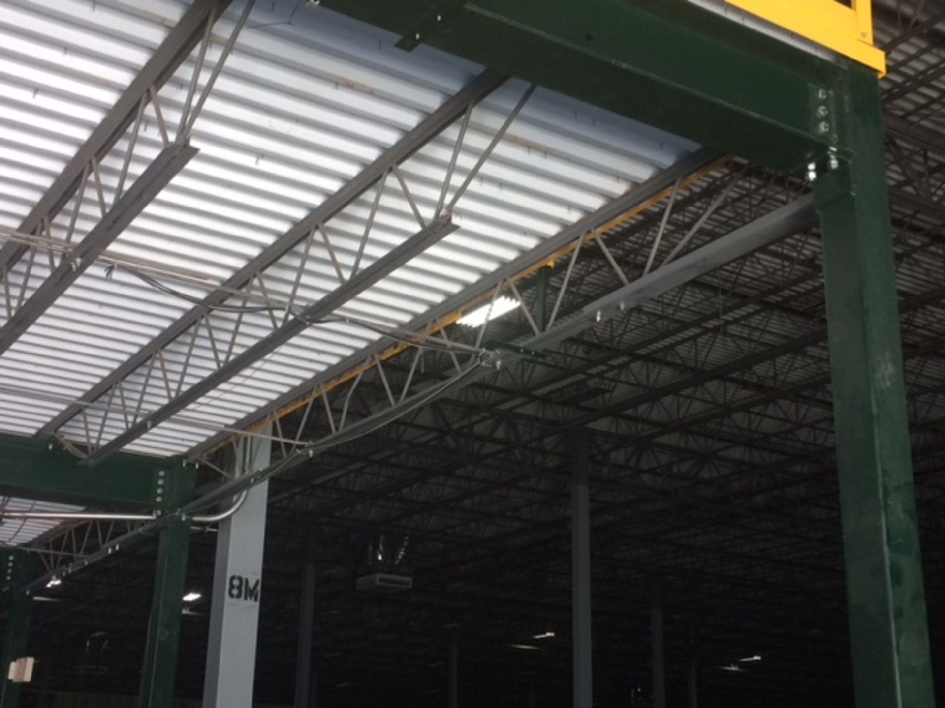 MEZZANINE, CLEAR SPAN SYSTEM, 6,380 SQ. FT. 290'L X 22'W X 14'H - INCLUDES (1) STAIR CASE. SEE - Image 10 of 19