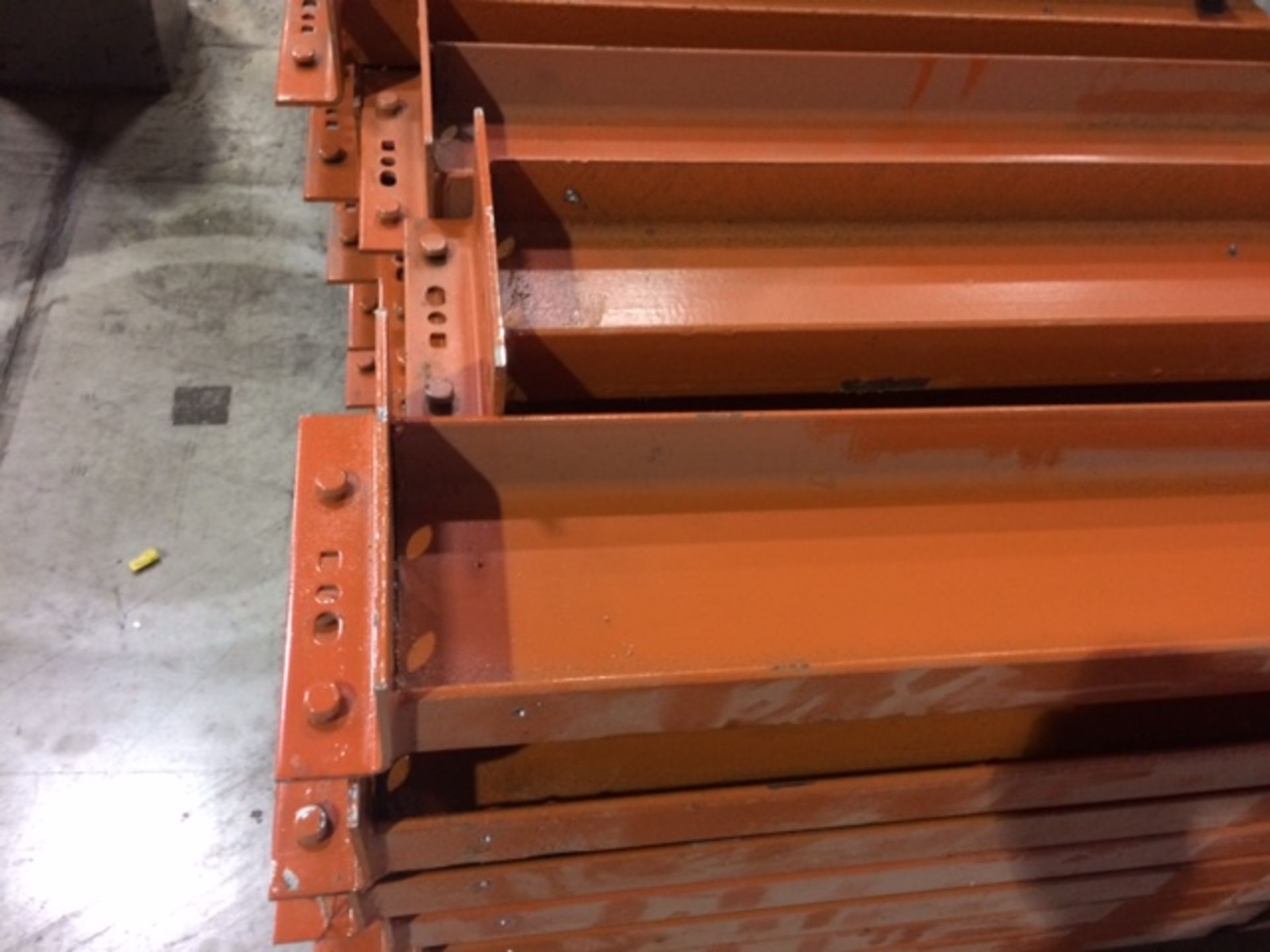 BEAMS: TEARDROP PALLET RACK: 120'' X 5'' ORANGE C-CHANNEL (X560) - Image 2 of 2