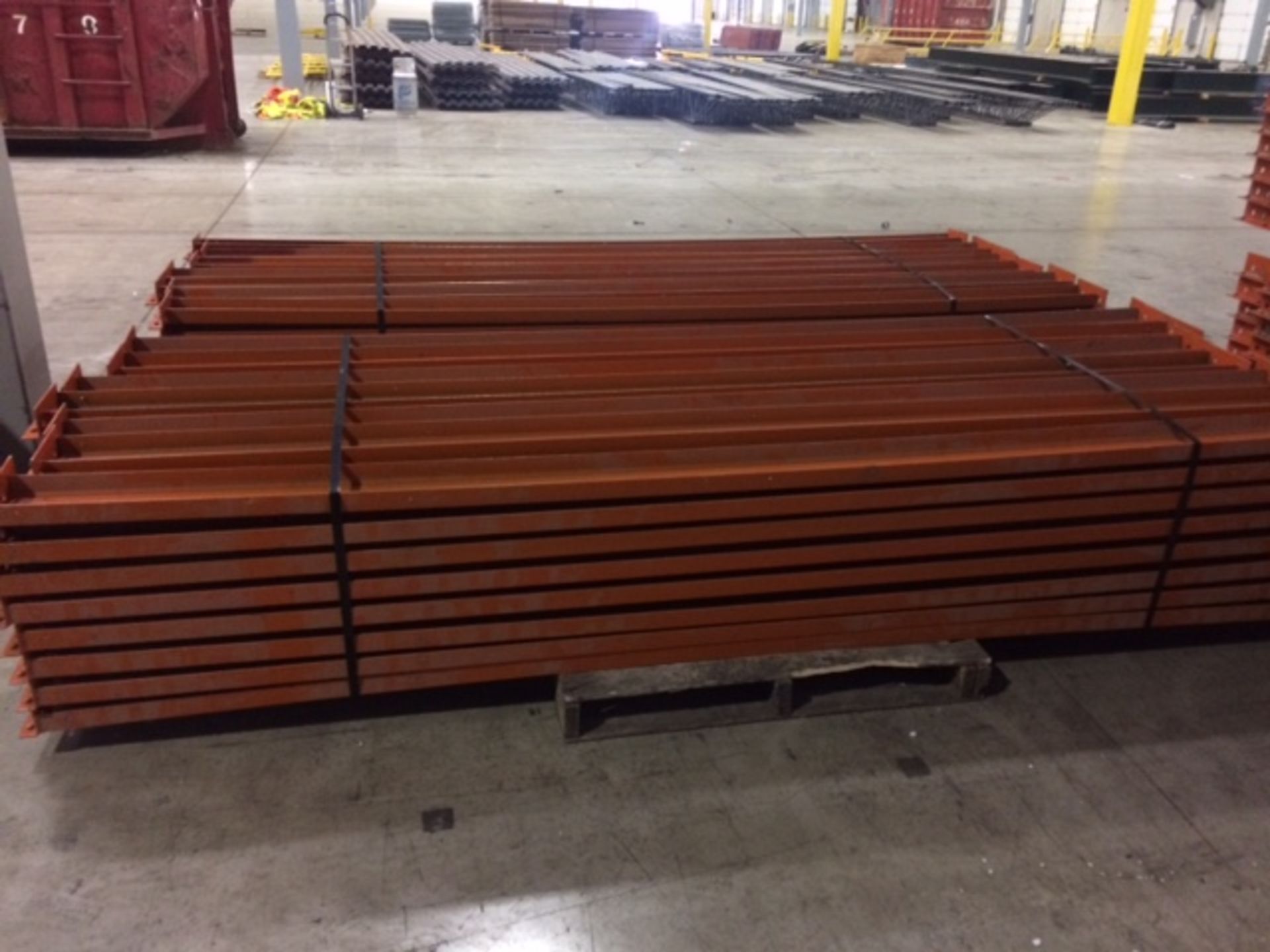 BEAMS: TEARDROP PALLET RACK: 120'' X 5'' ORANGE C-CHANNEL (X400)