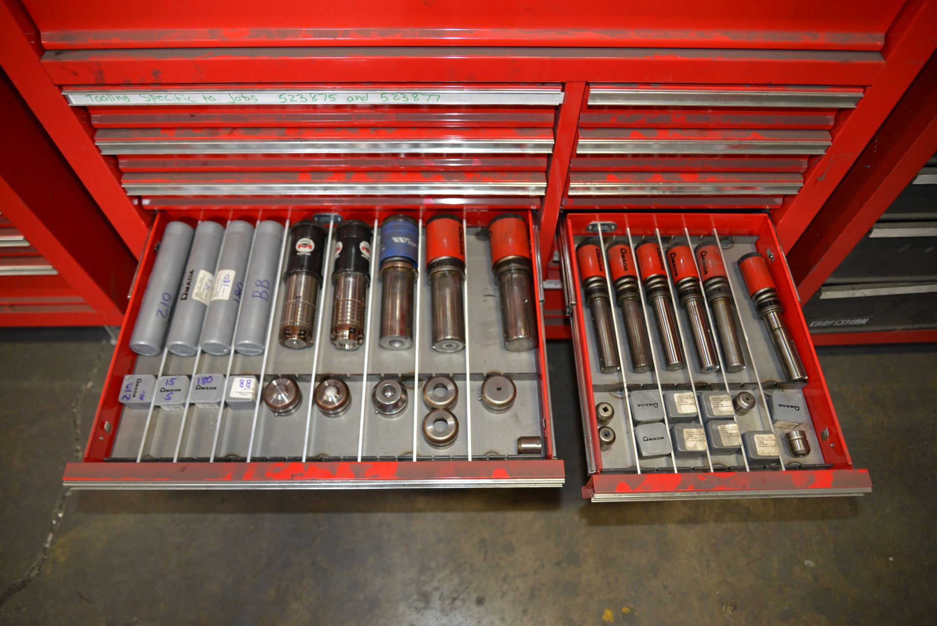 US GENERAL TOOL CHEST FULL OF AMADA TOOLING - Image 6 of 8