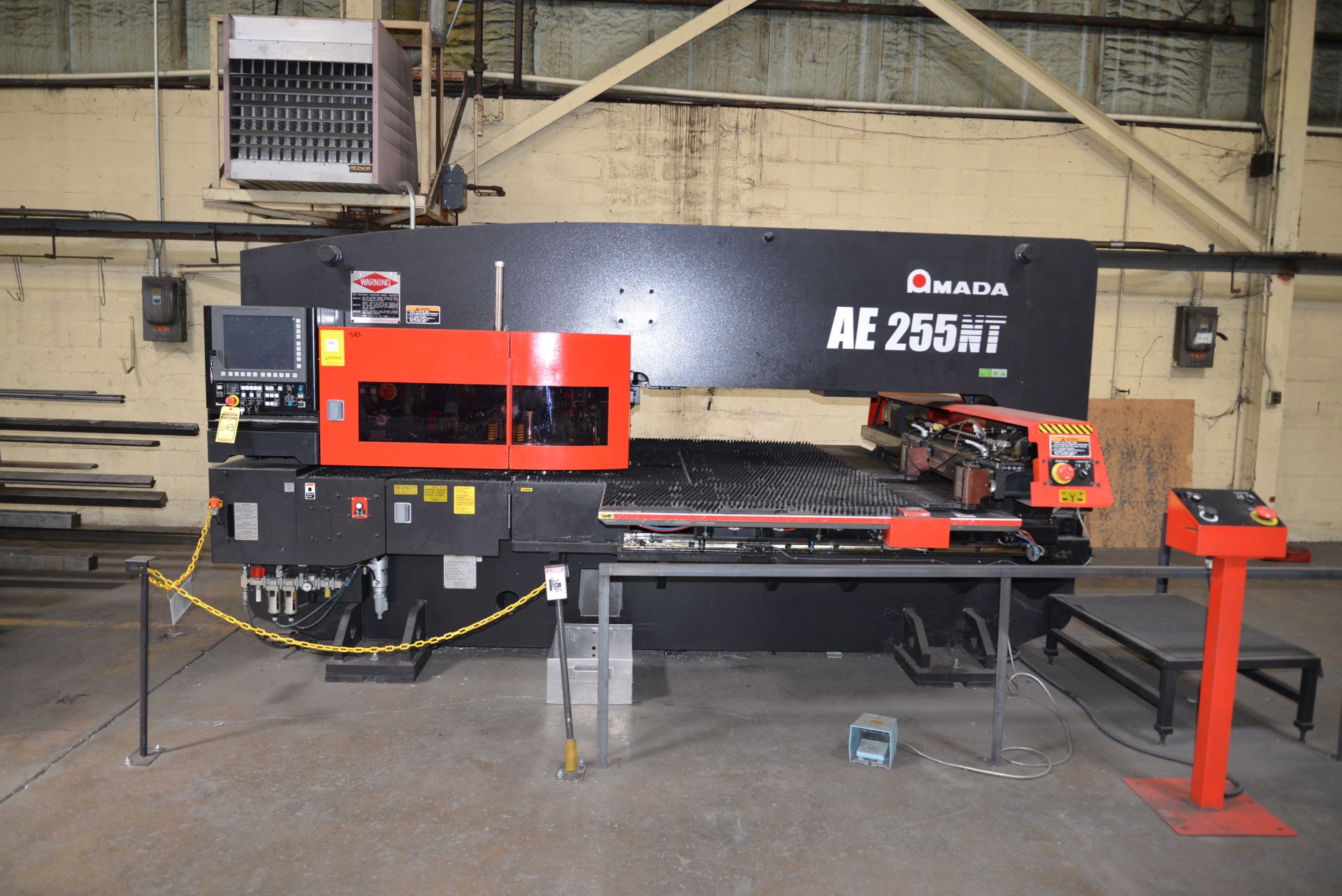 2013 AMADA AE255NT TURRET PUNCH; CAP/FORCE 200 KN, 45 TURRET STATIONS, POWER REQUIREMENT 19 KVA,
