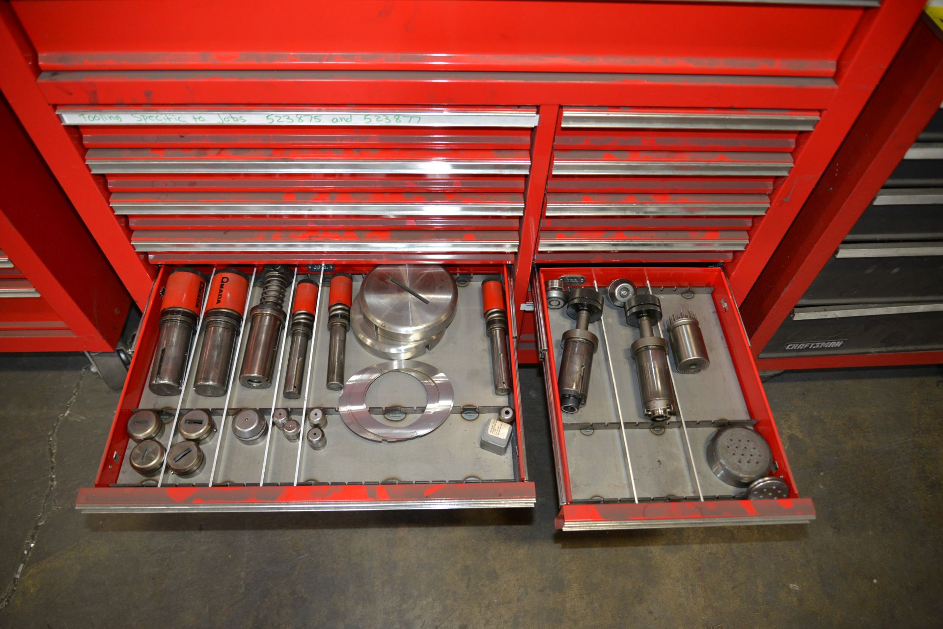 US GENERAL TOOL CHEST FULL OF AMADA TOOLING - Image 7 of 8