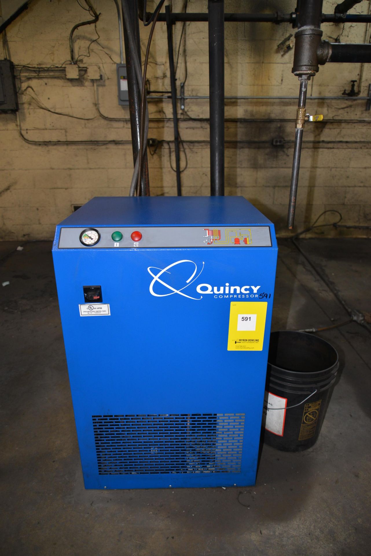 2012 QUINCY QPNC 250 REFRIGERATED AIR DRYER, 203 PSIG, 460//60/3, S/N CAT572757