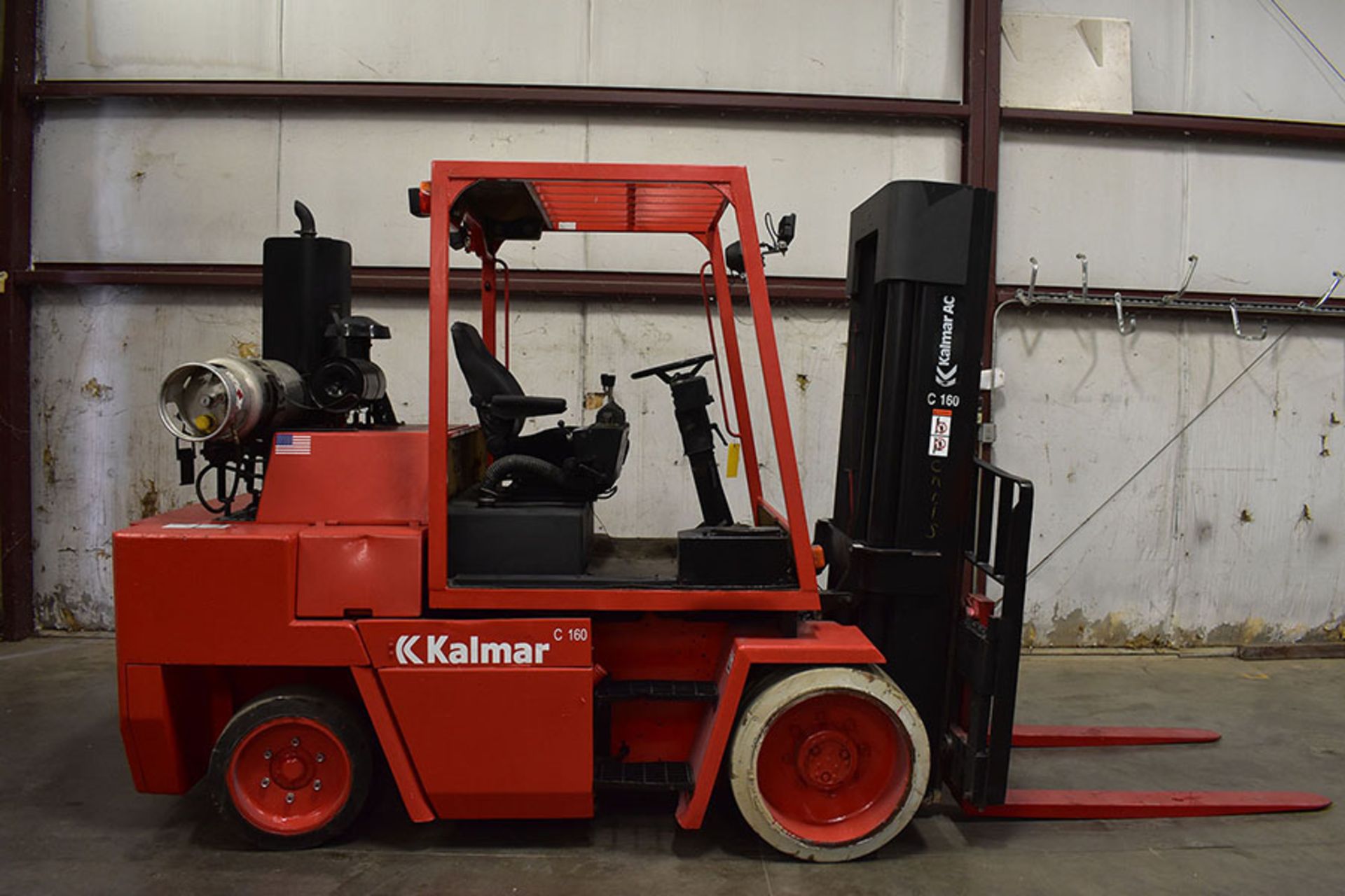 KALMAR AC 16,000-LB. CAPACITY FORKLIFT, MODEL: C160L2PS, S/N: T32300.0112, LPG, PERKINS ENGINE