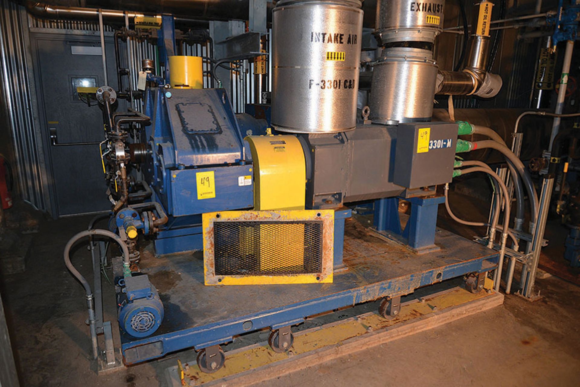 BULK BID OF LOTS 49 & 49A--NFM 12" SINGLE SCREW EXTRUDER•ALLEN-BRADLEY POWERFLEX CABINET, M/N 700S