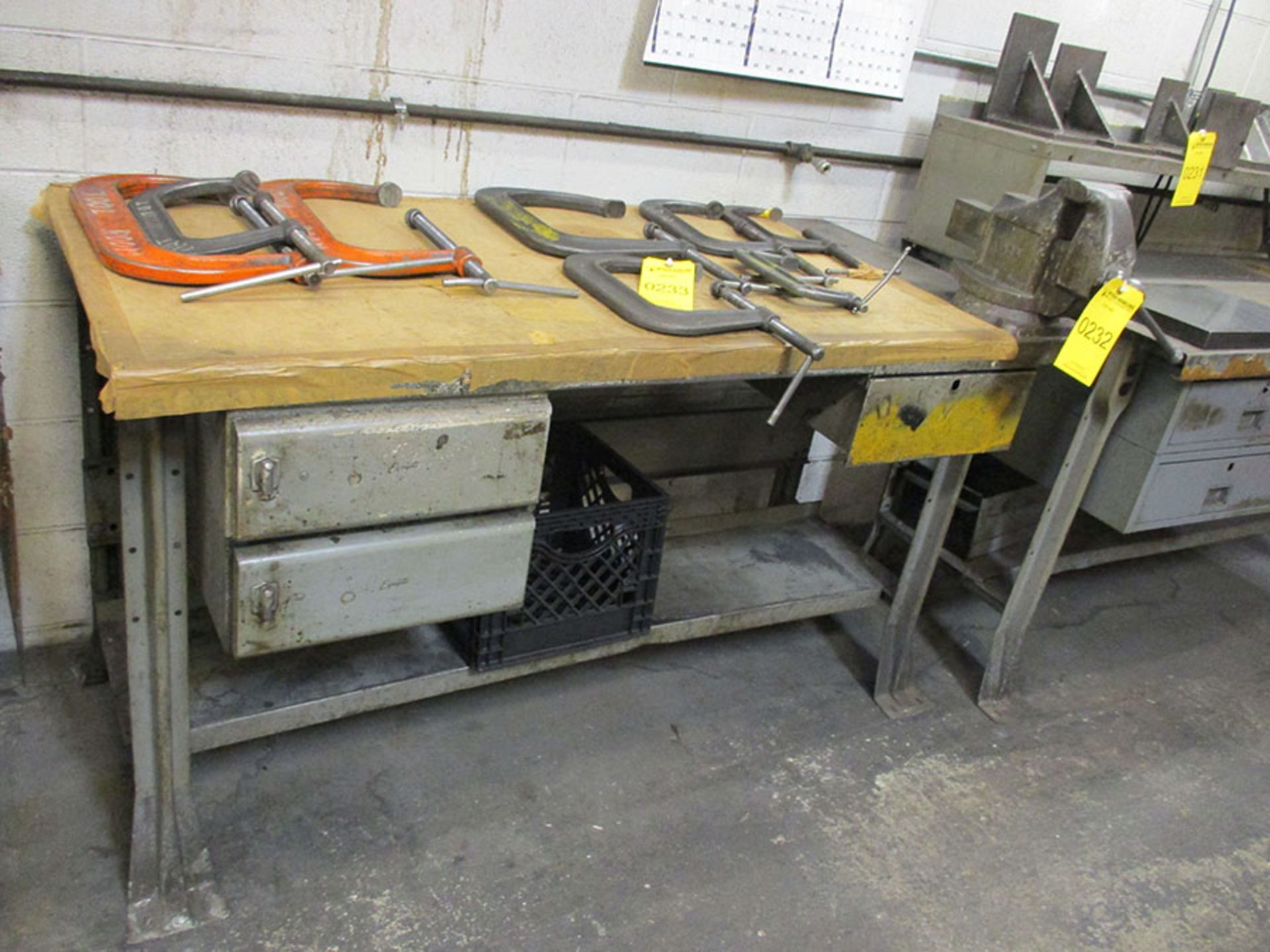 (2) TABLES WITH 4'' BENCH VISE - Image 2 of 2
