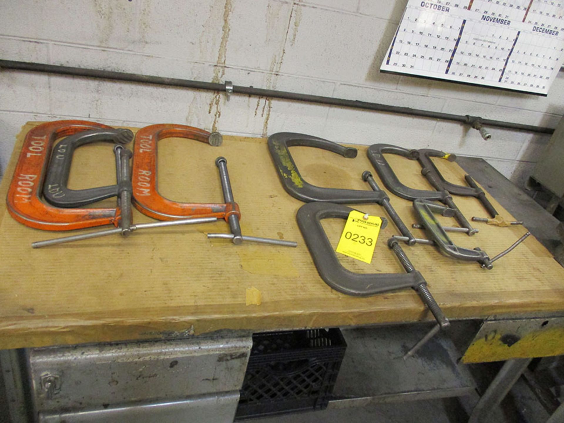 LOT OF C-CLAMPS (X8)
