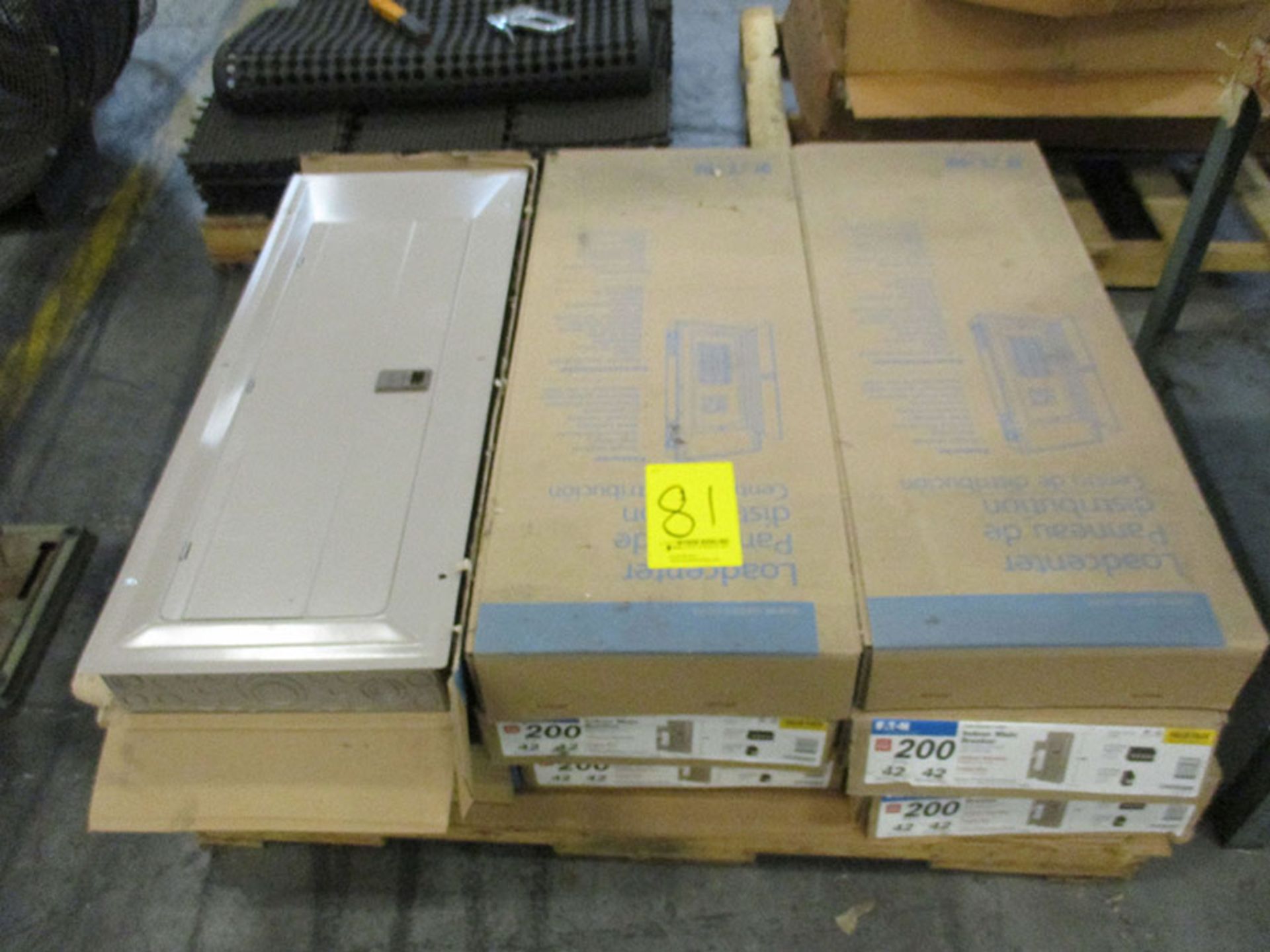 LOT OF EATON 200-AMP INDOOR BREAKER BOXES; 42-SPACES, TYPE CH (X9)