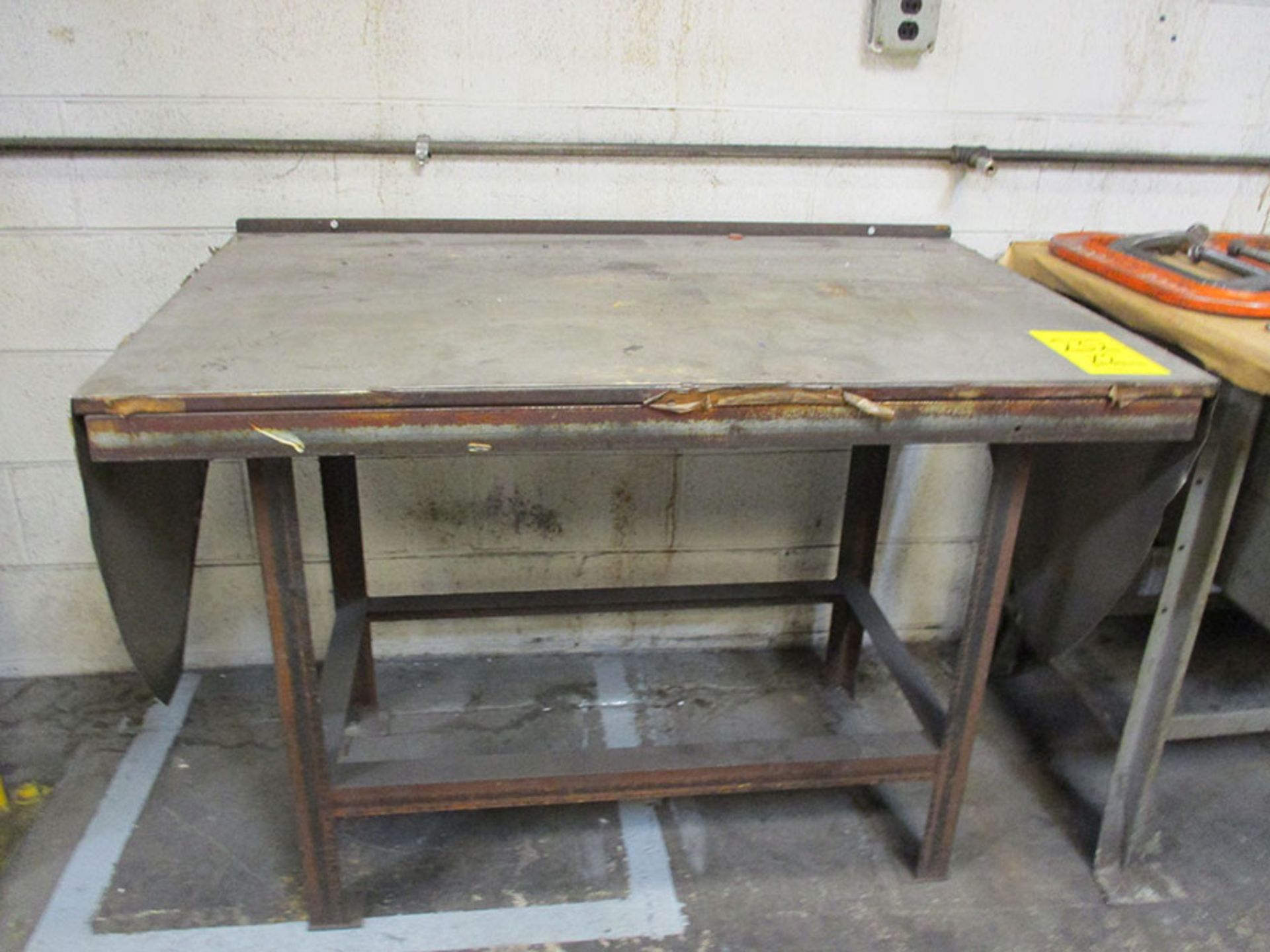 (2) TABLES WITH 4'' BENCH VISE