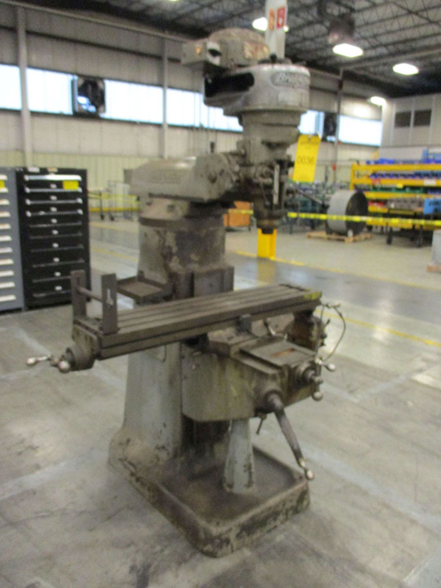 BRIDGEPORT 3-HP VERTICAL MILL; 42'' X 9'' TABLE, S/N BR63118